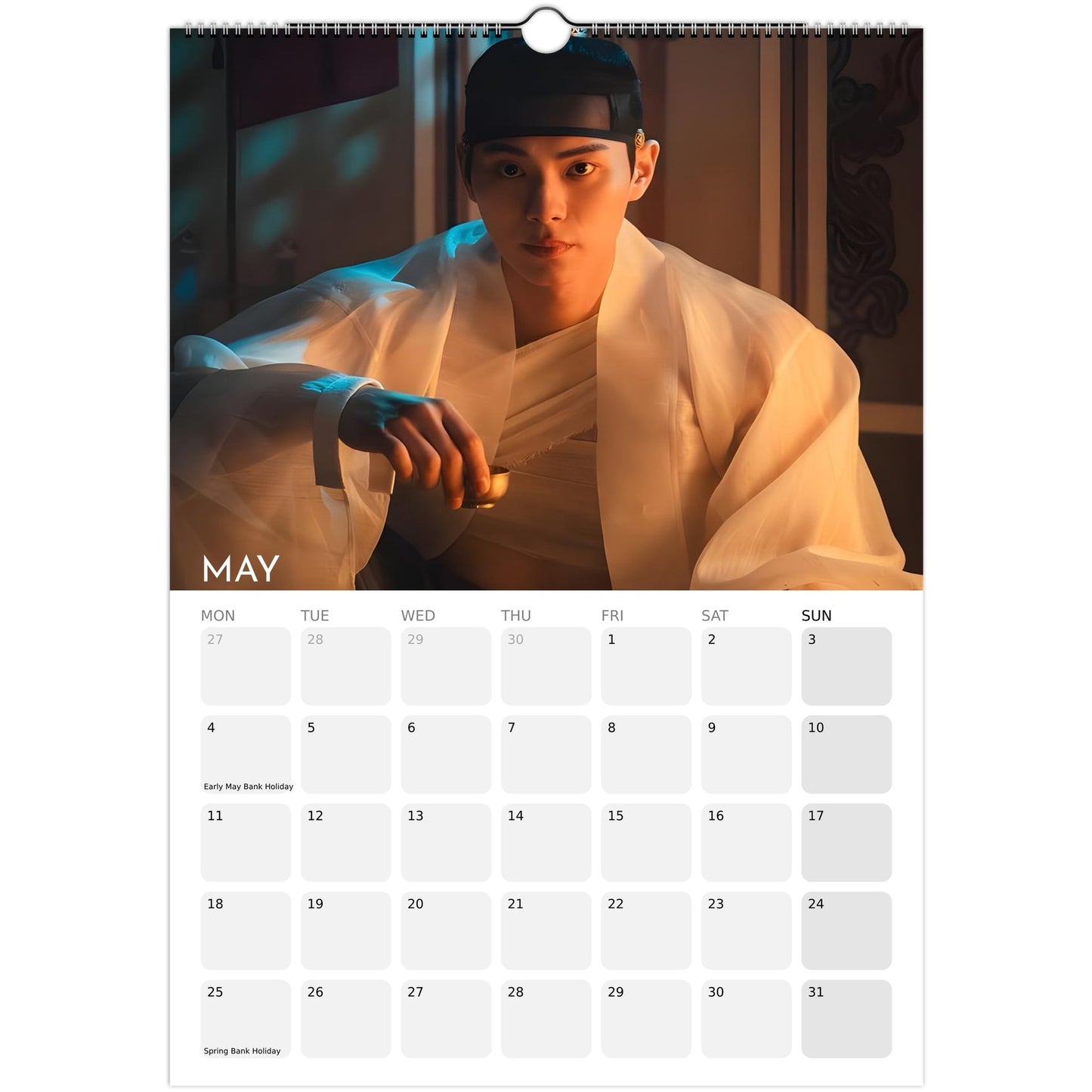 Bon Appétit Your Majesty 2026 A3 wall calendar May