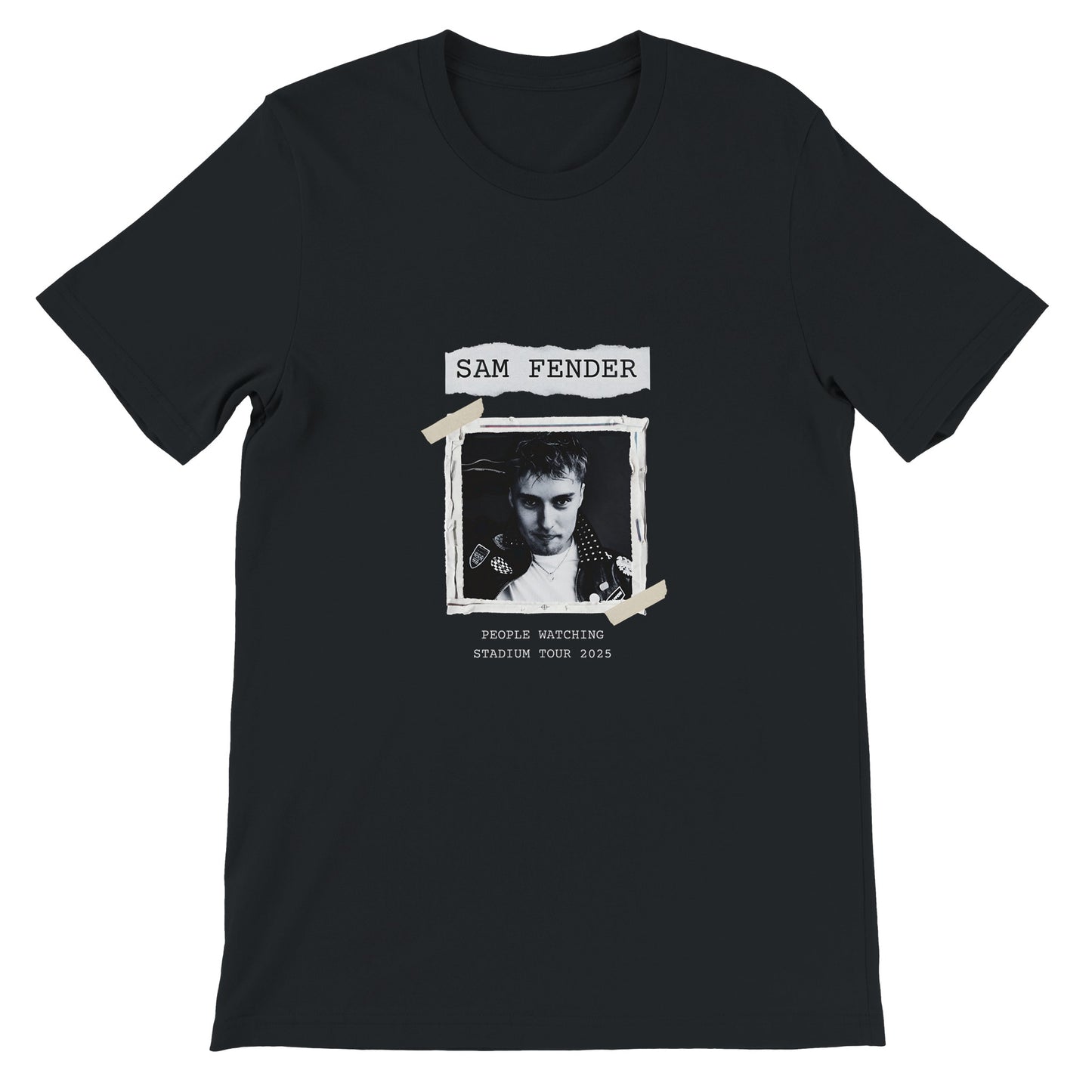 Sam Fender band merch t‑shirt with People Watching tour print