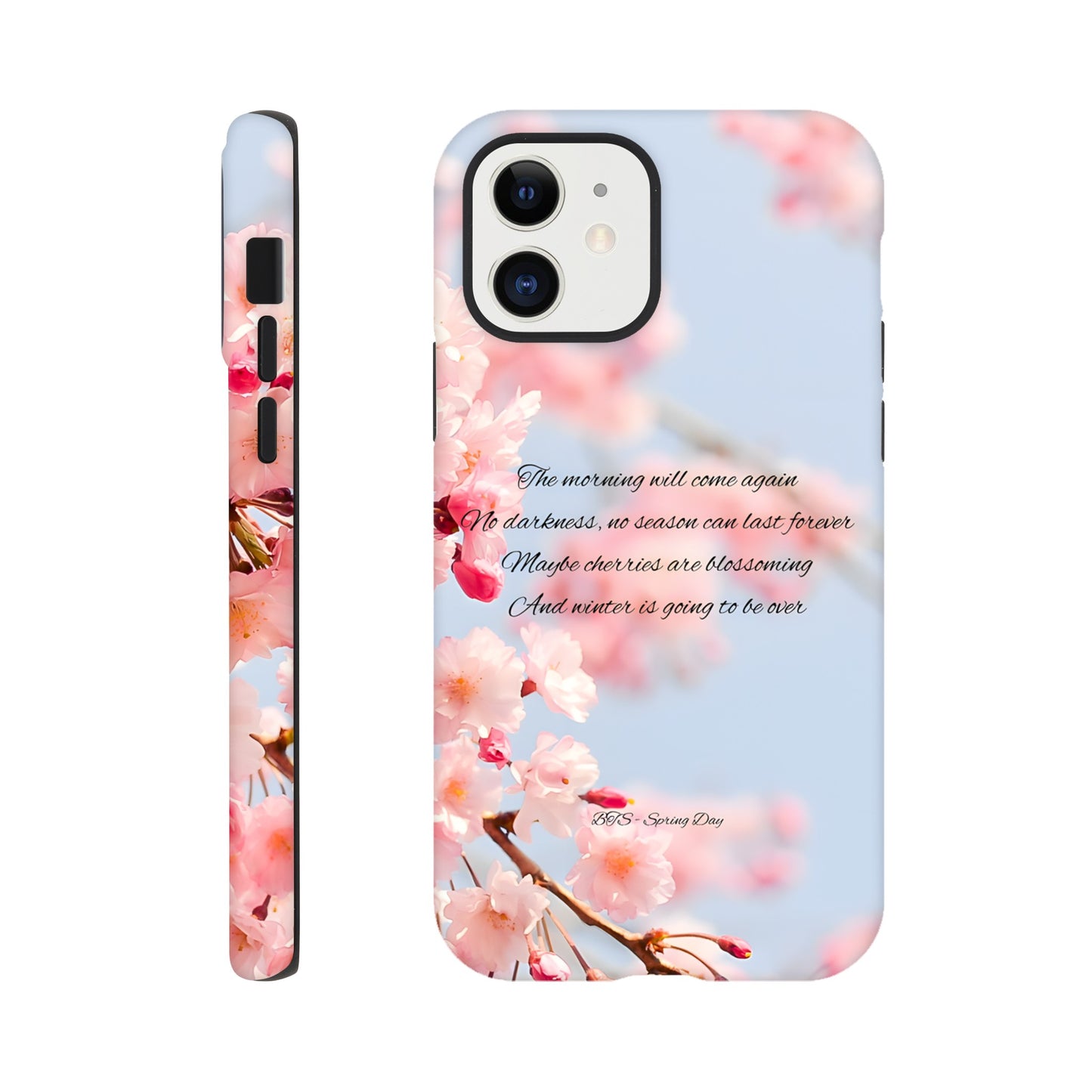 BTS Spring Day inspired iPhone tough phone case