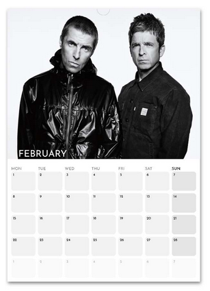 Oasis February 2027 calendar page