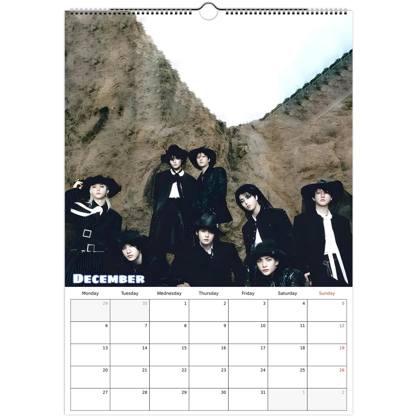 Stray Kids Calendar December page