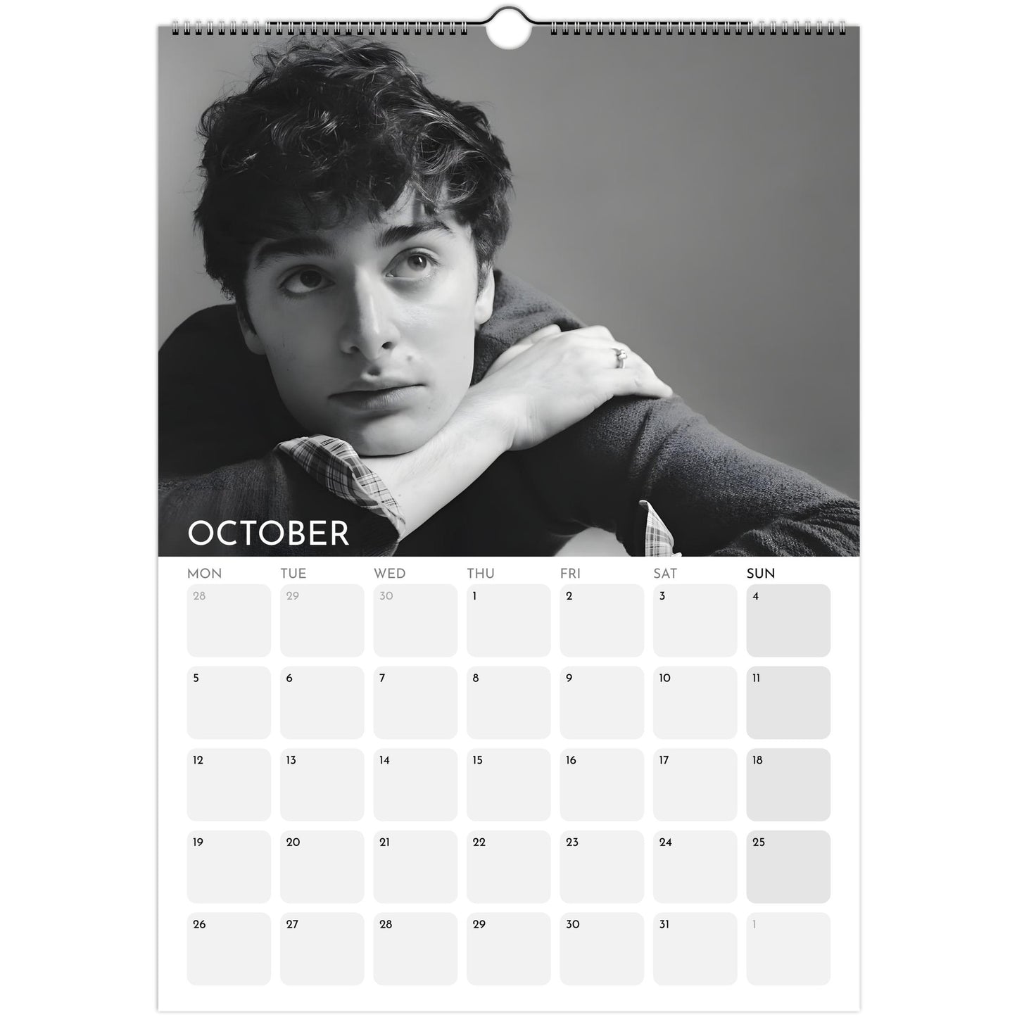 Stranger Things 2026 A3 wall calendar October