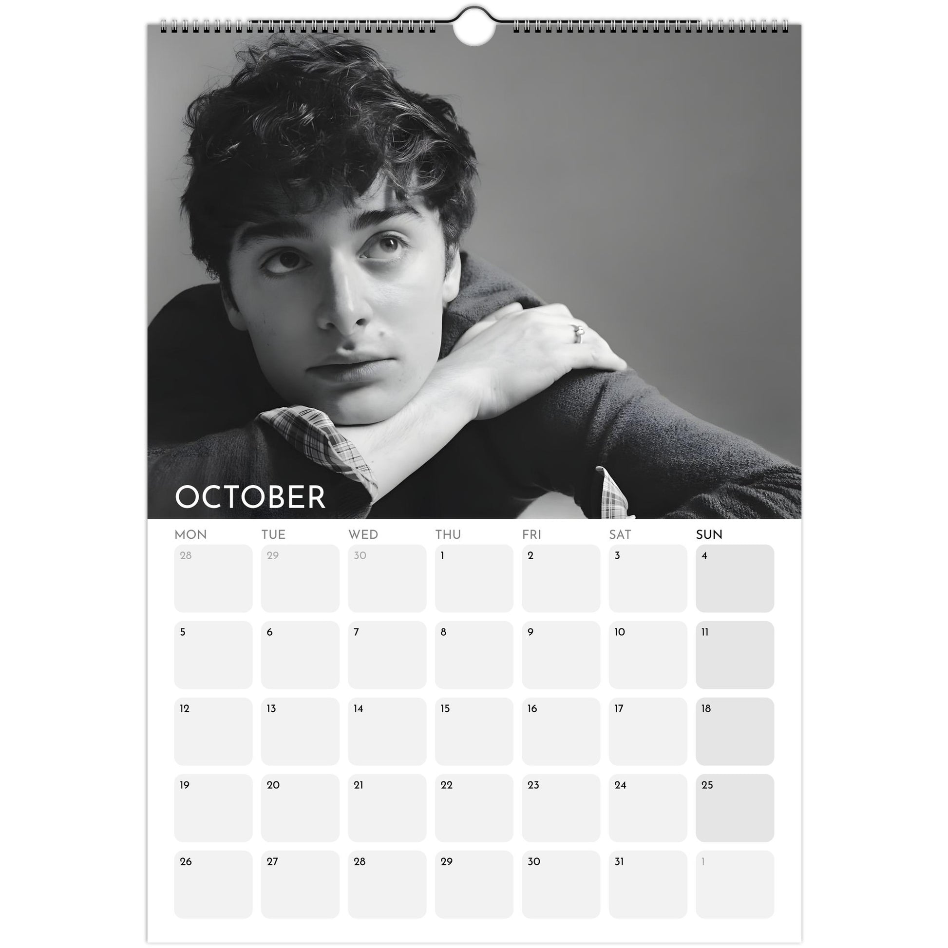 Stranger Things 2026 A3 wall calendar October