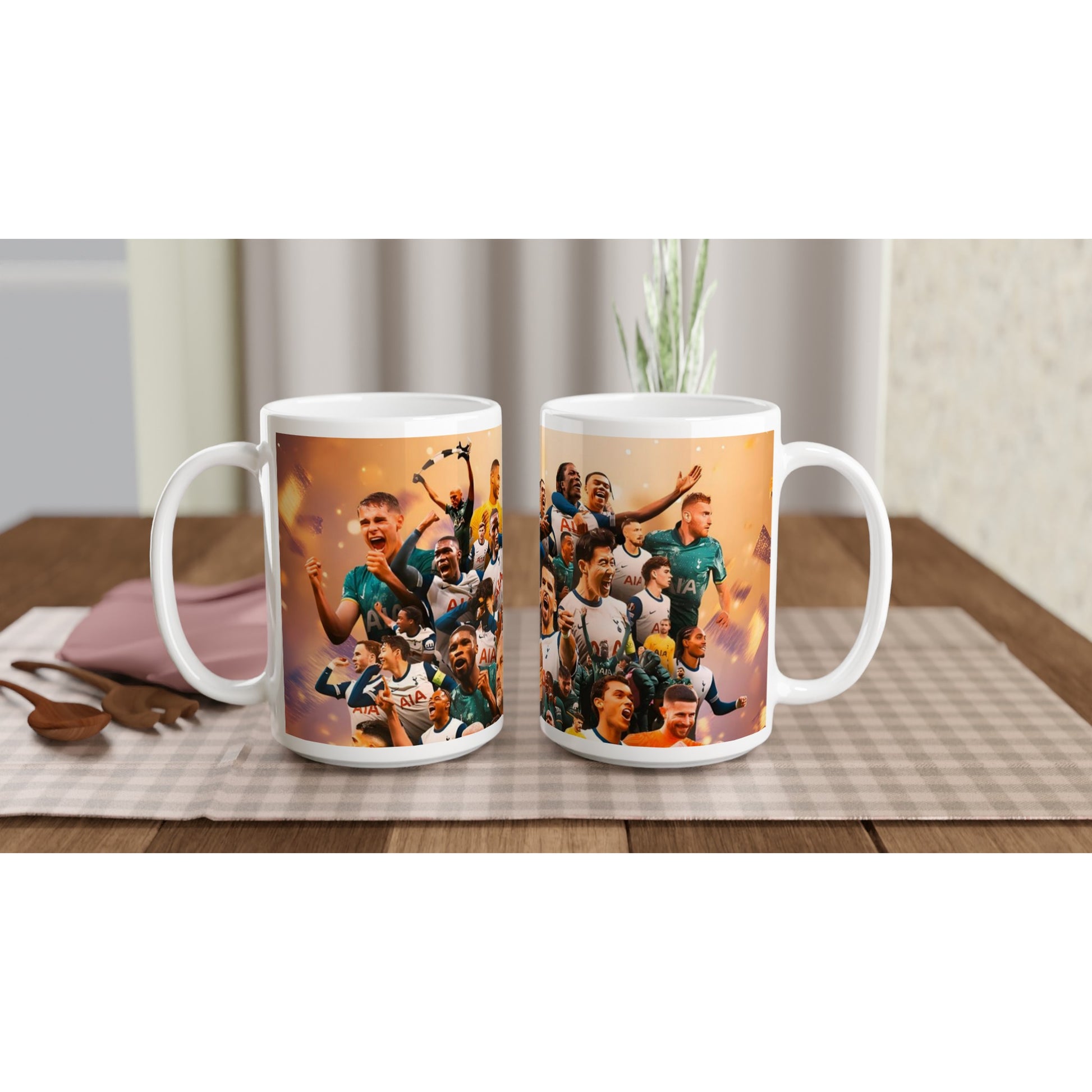Spurs 2024/25 trophy montage ceramic mug
