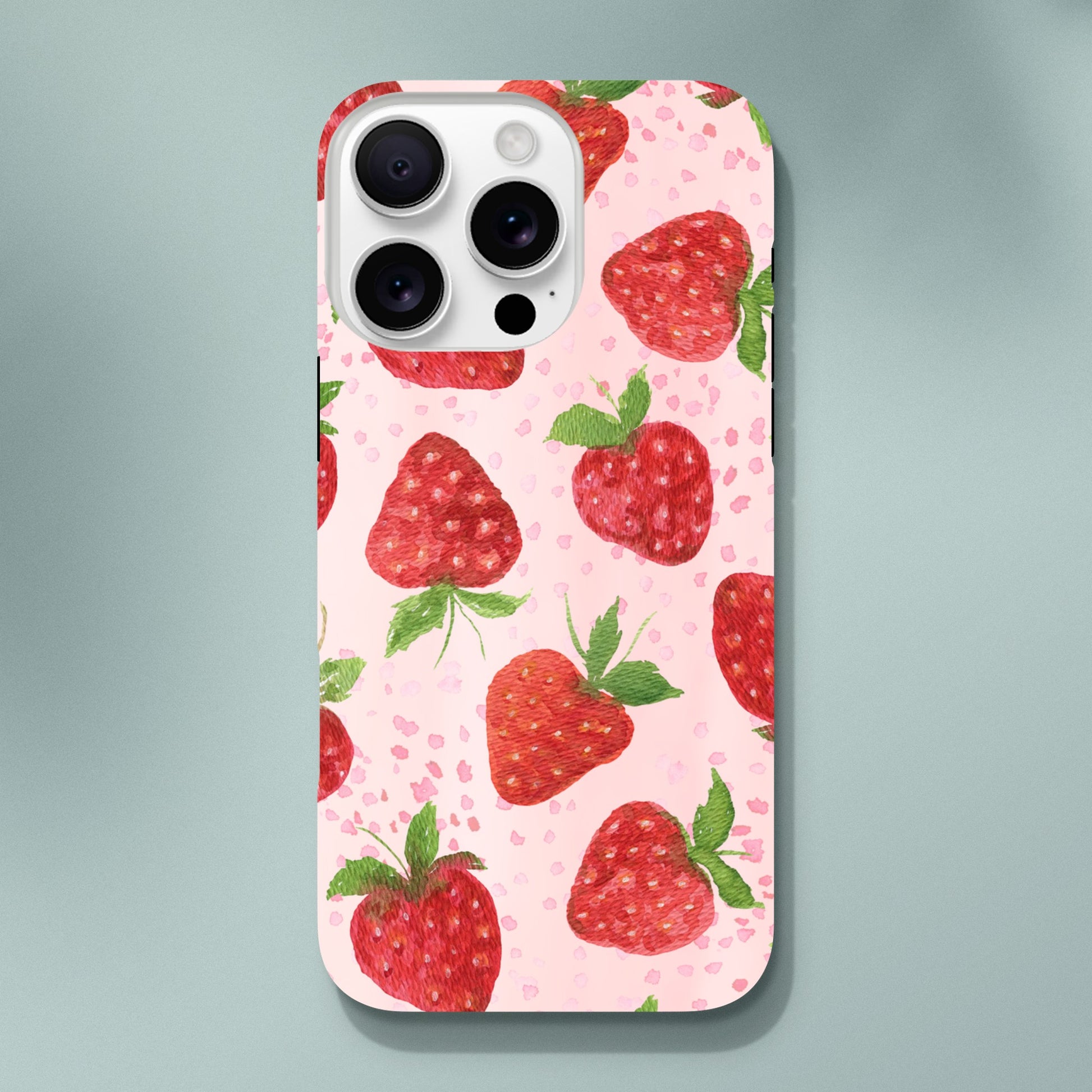 Strawberries aesthetic iPhone tough case