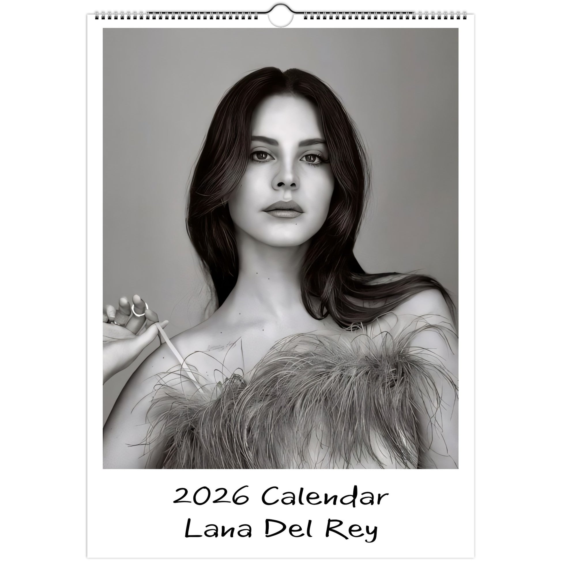 Lana Del Rey 2026 A3 wall calendar front cover