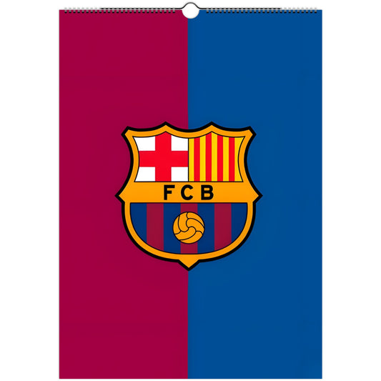 FC Barcelona 2026 A3 wall calendar front cover