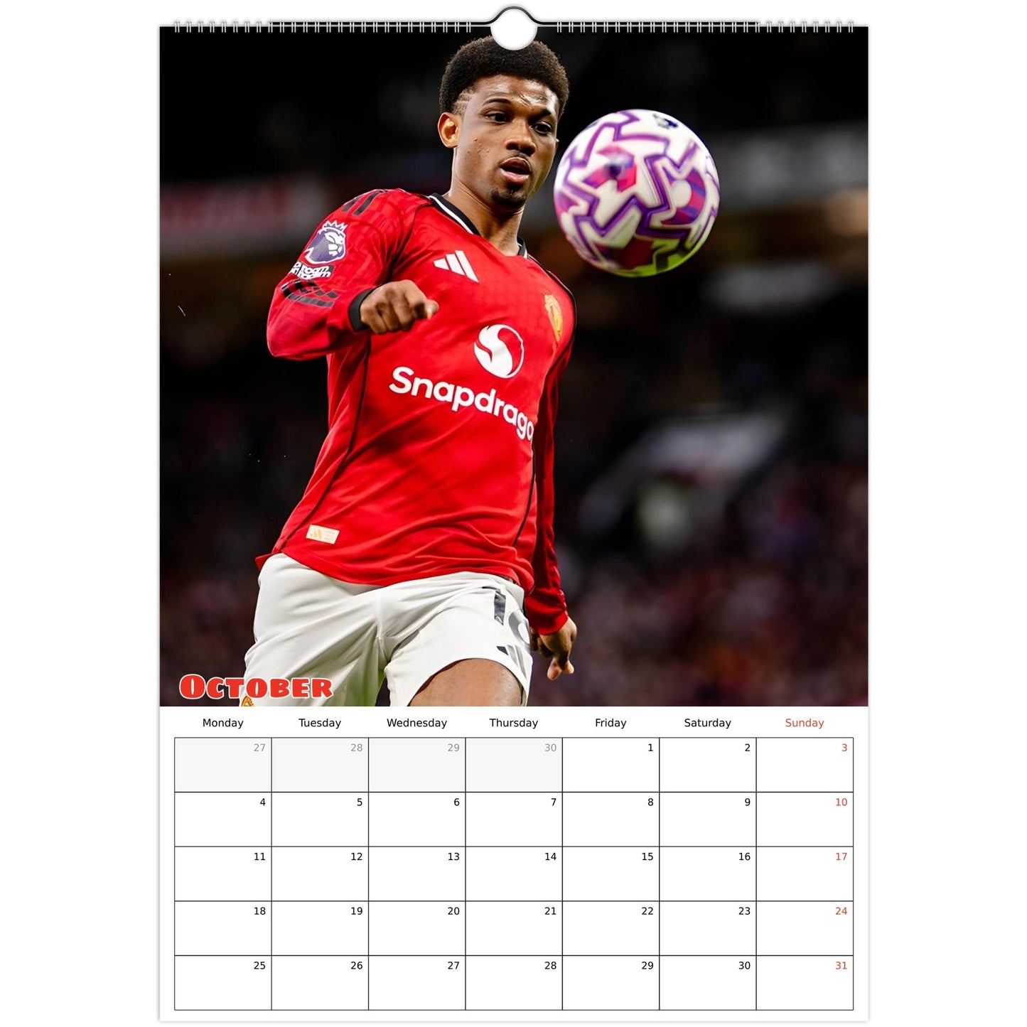 Manchester United October page 