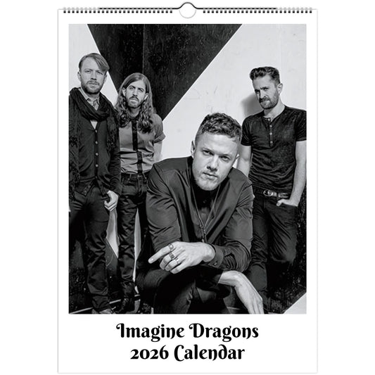 Imagine Dragons 2026 A3 wall calendar front cover