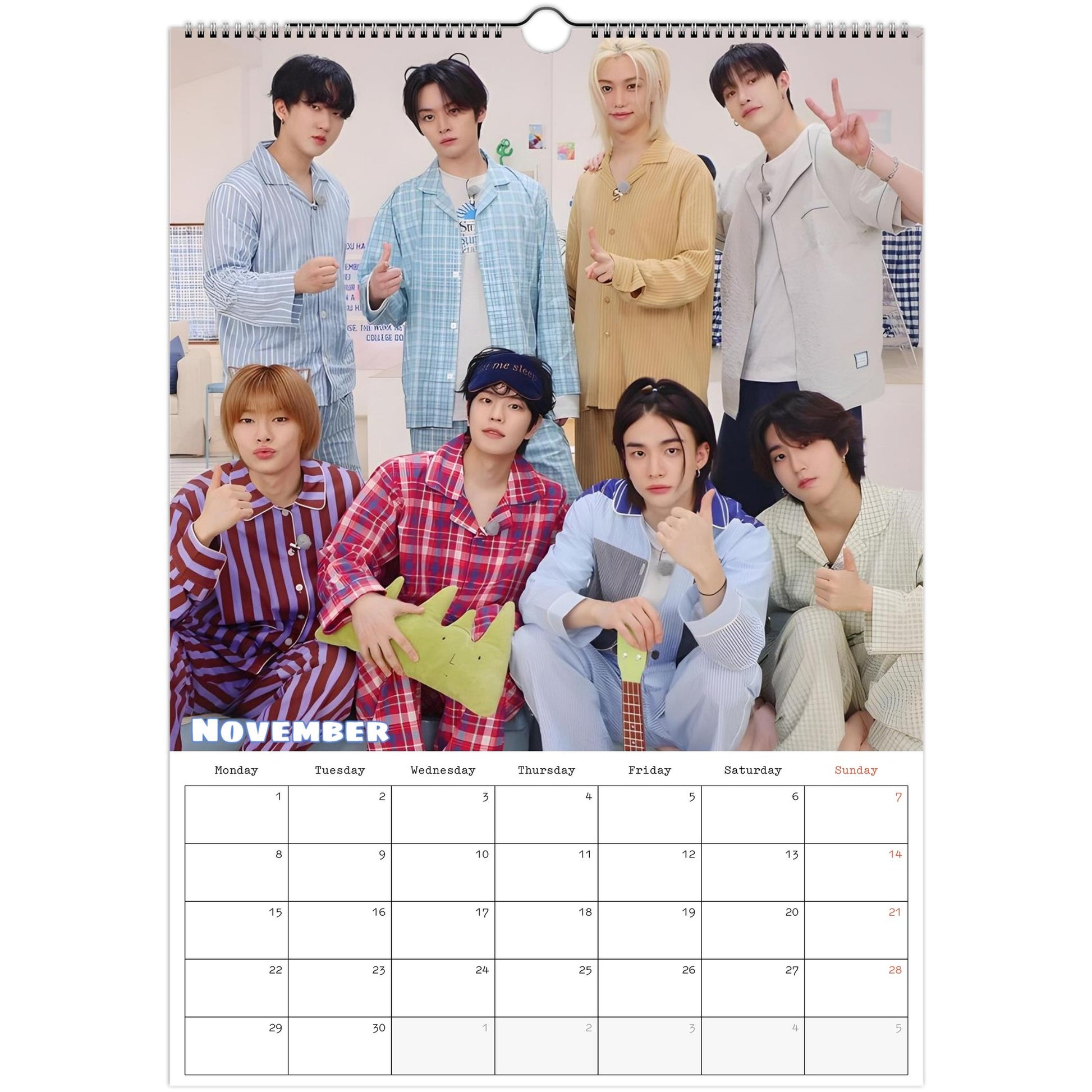 Stray Kids Calendar November page