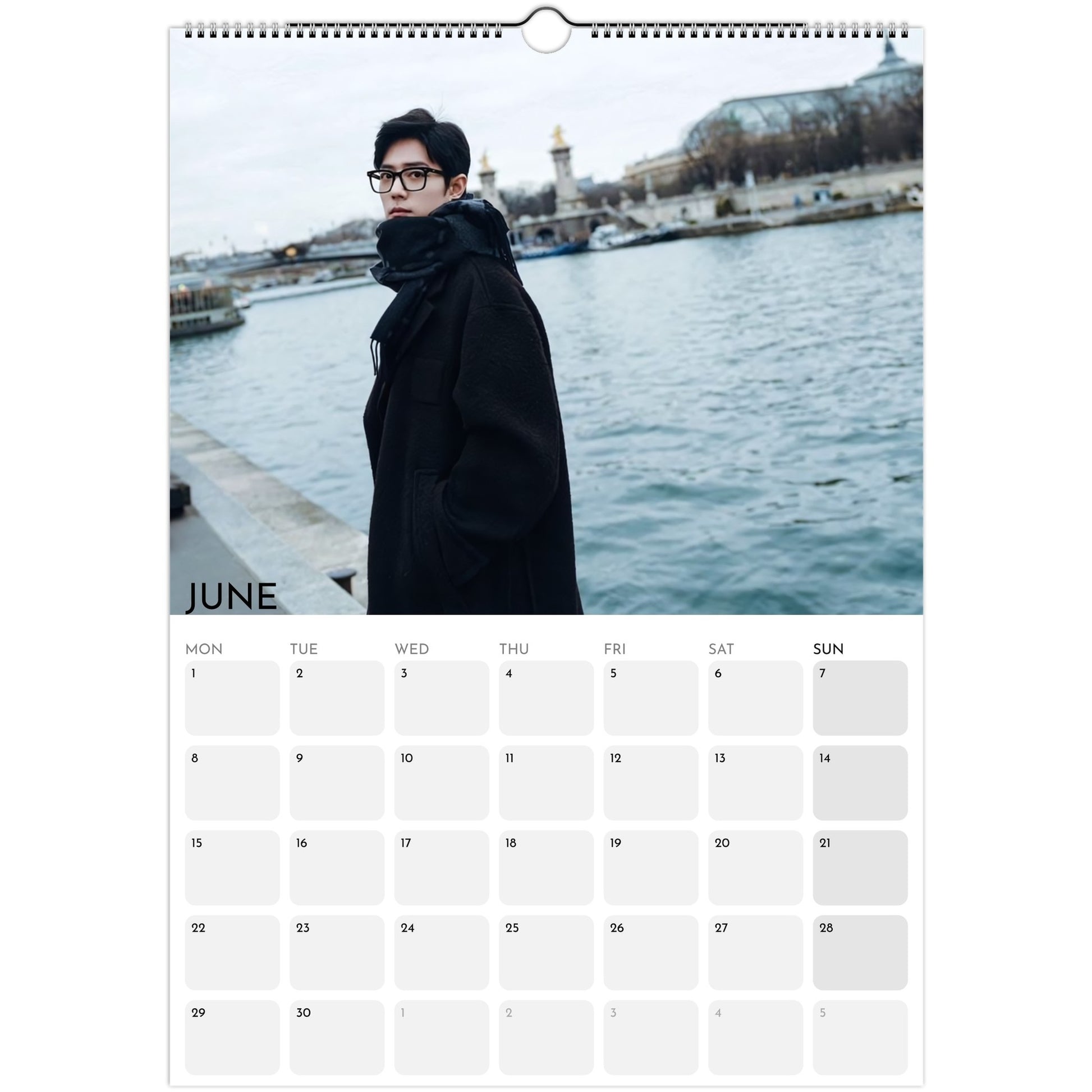 Xiao Zhan 2026 A3 wall calendar June