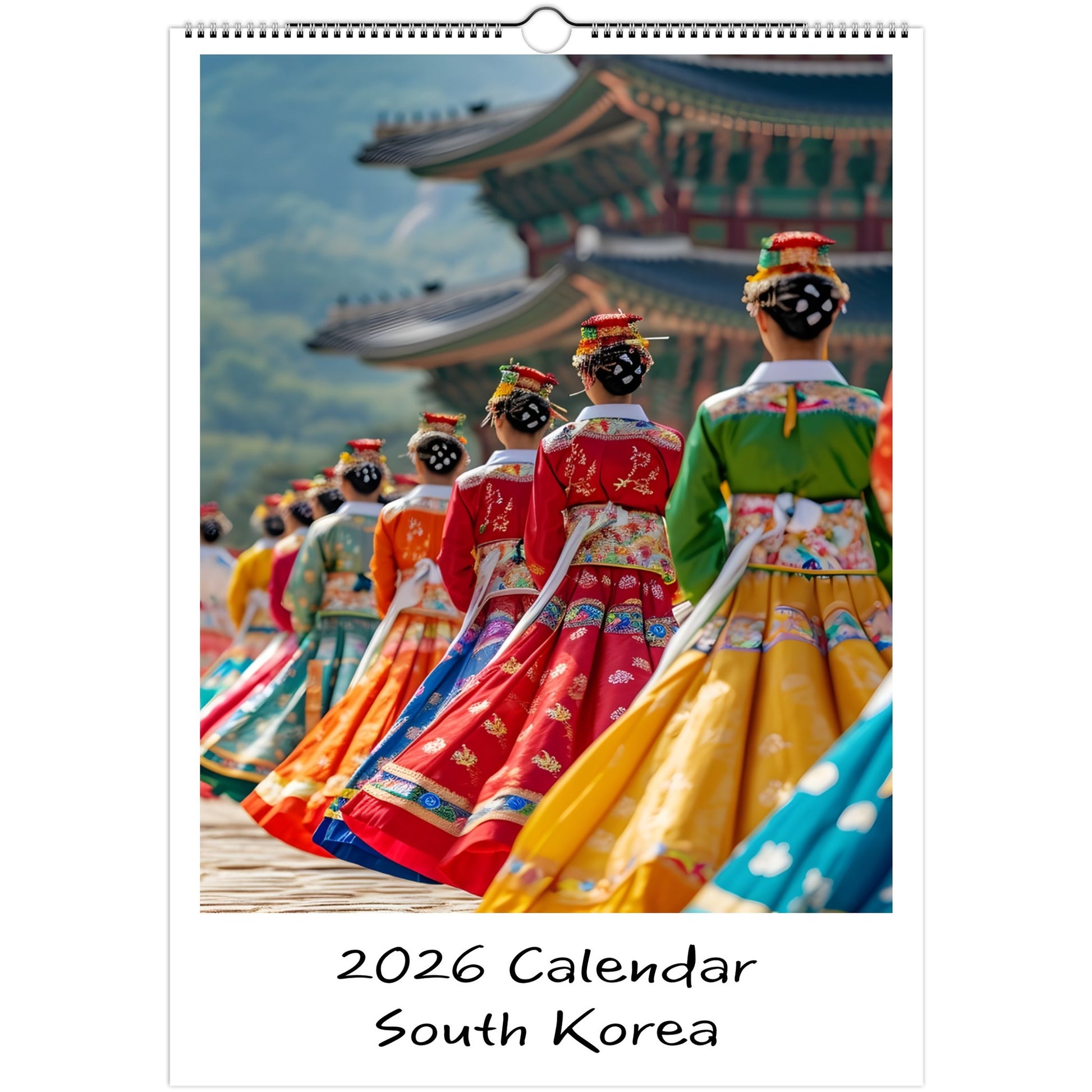 South Korea Front Cover 2026 calendar page