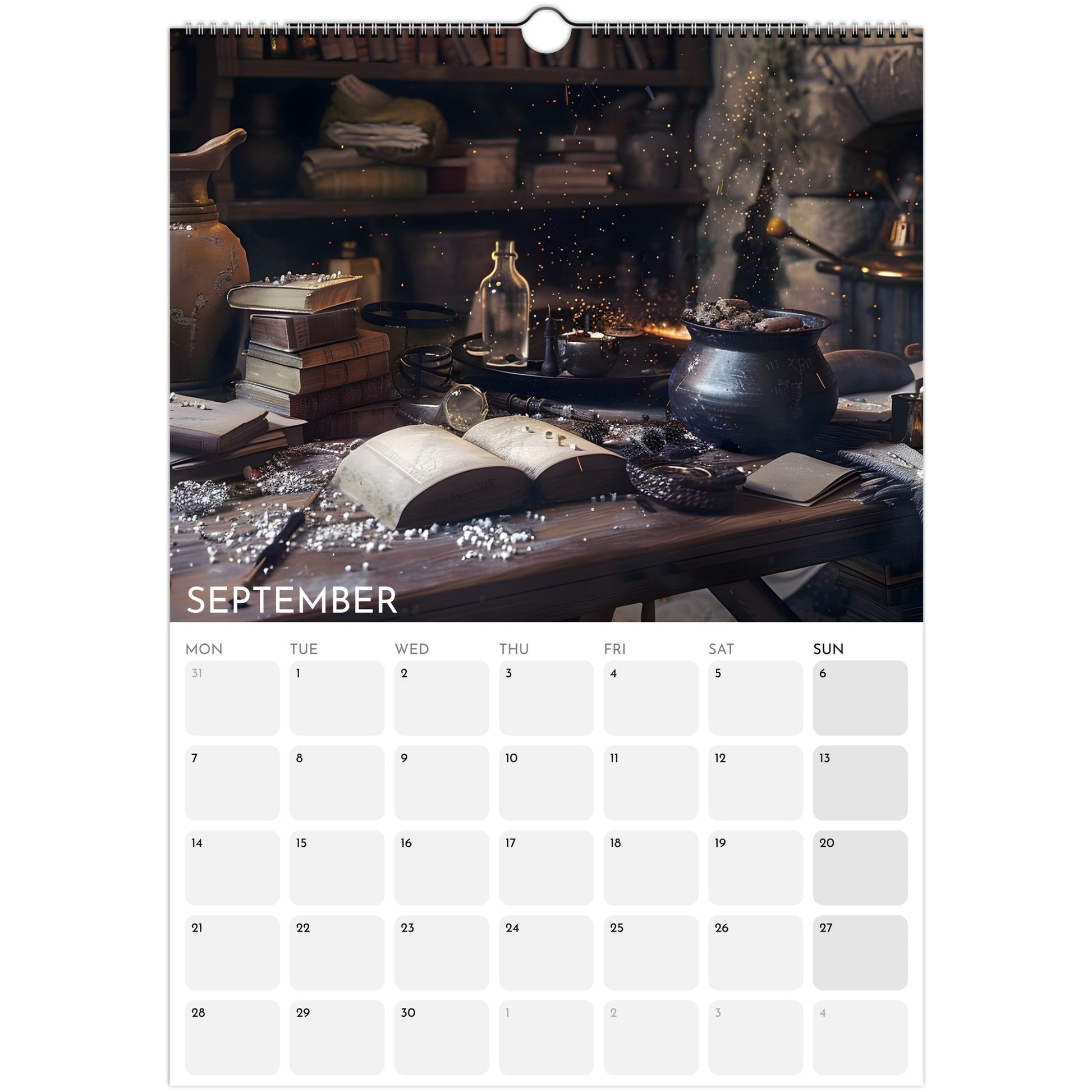 Witches’ Circle 2026 A3 wall calendar September