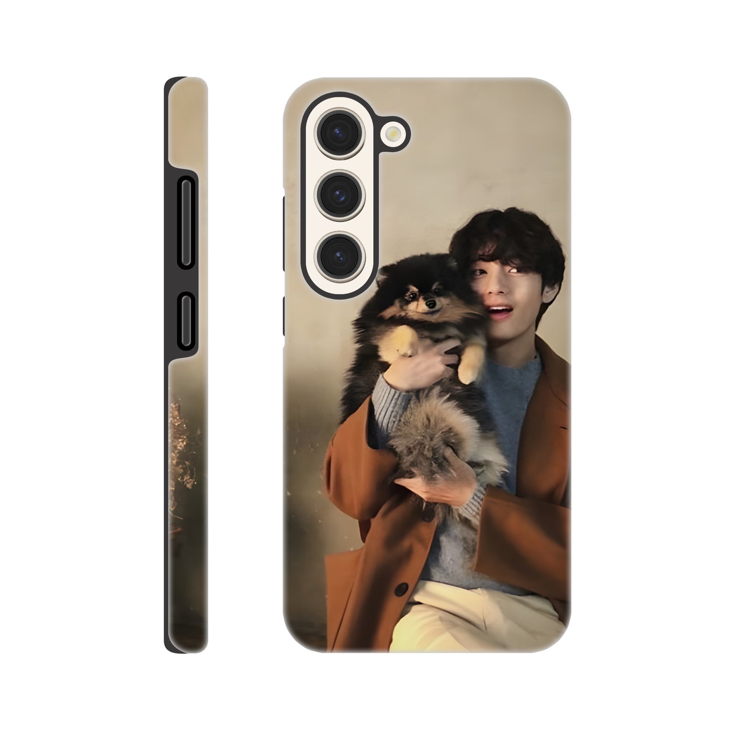 Durable BTS V and Yeontan Samsung tough case for everyday use