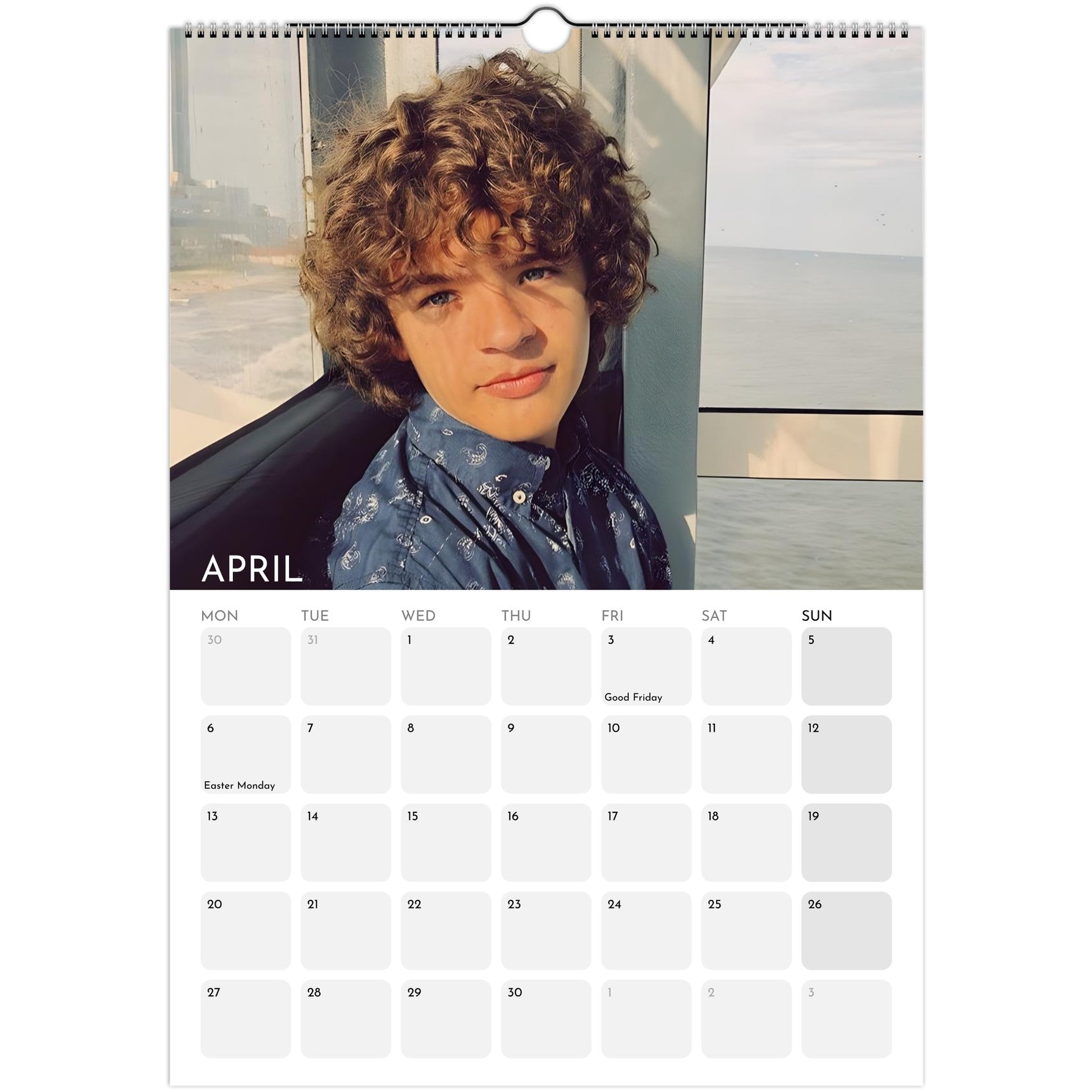 Stranger Things 2026 A3 wall calendar April