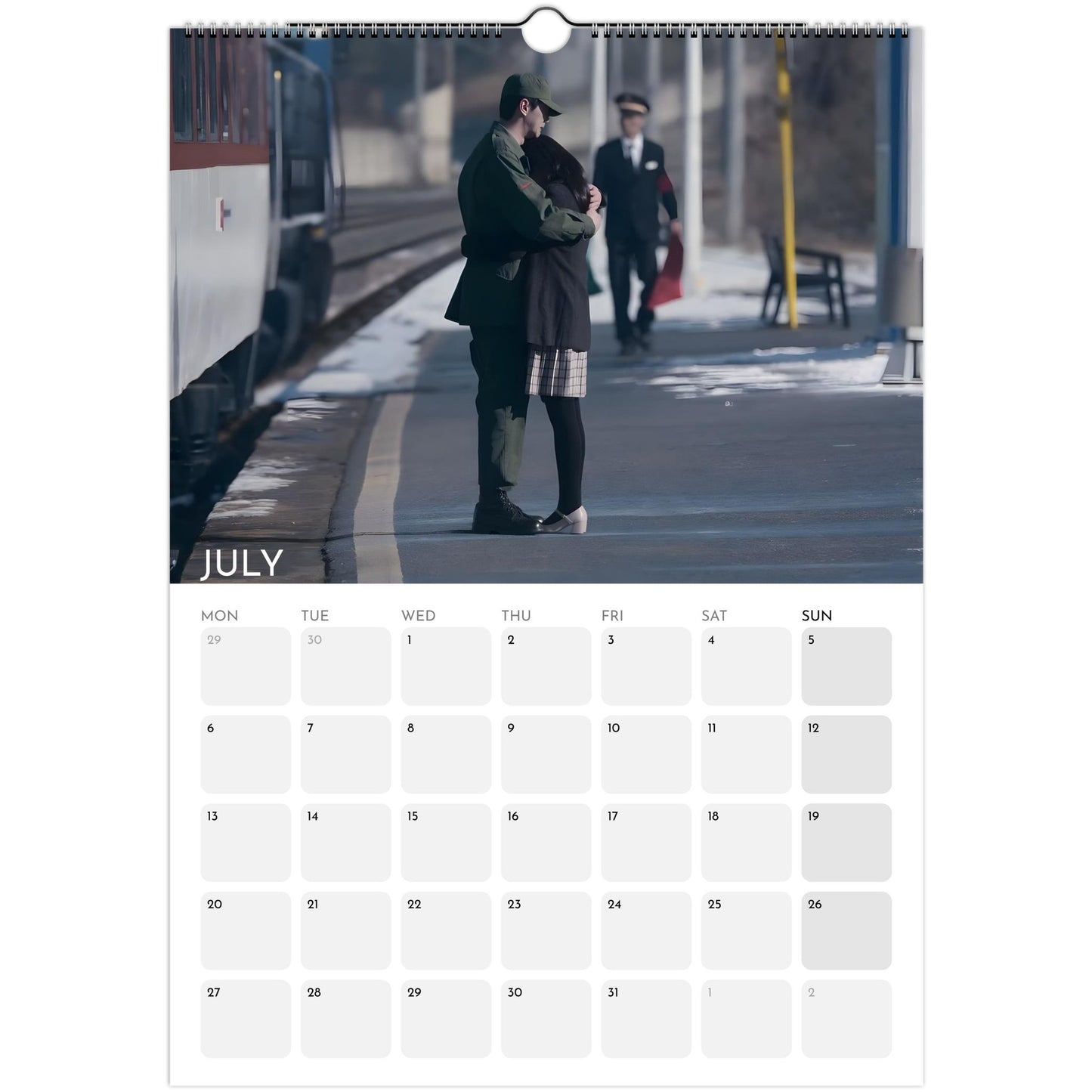 When Life Gives You Tangerines 2026 A3 wall calendar July