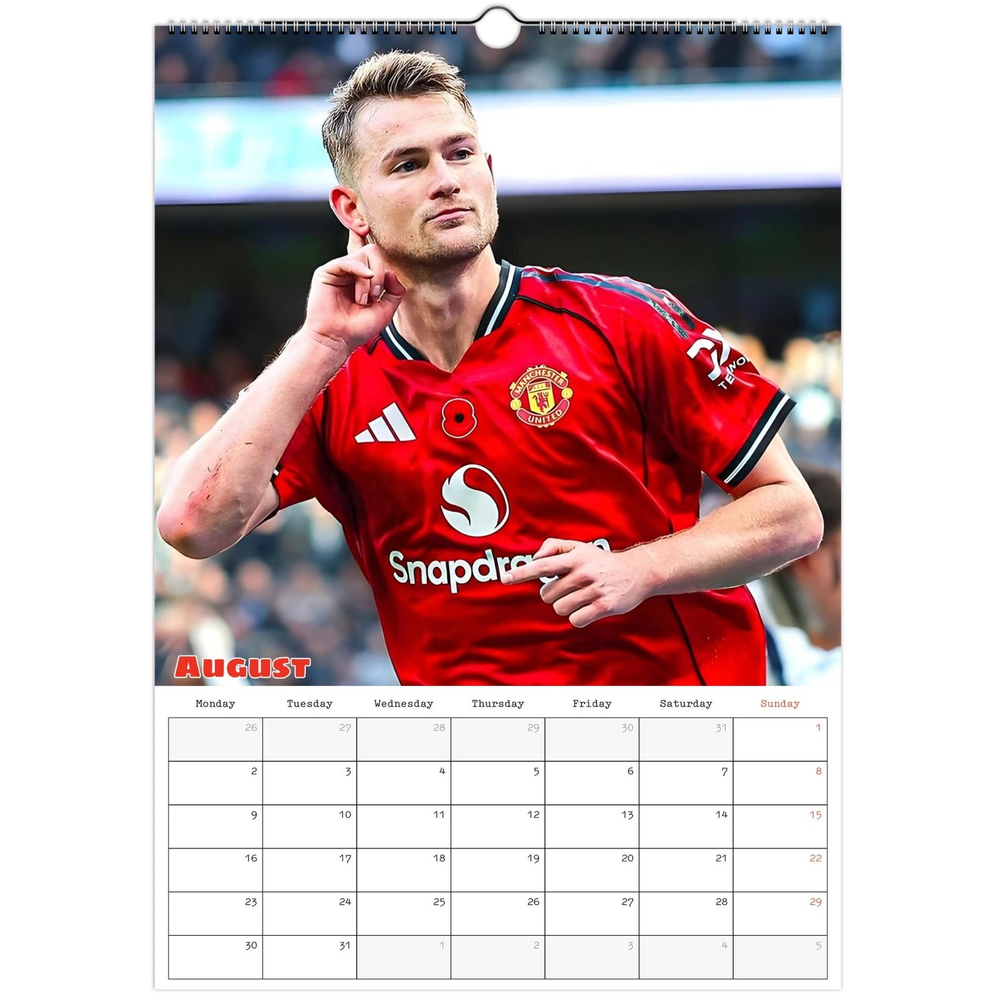 Manchester United August page 