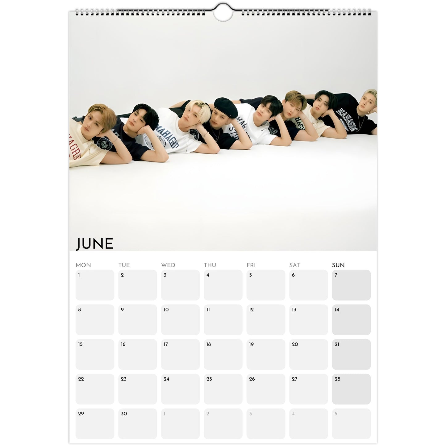 Stray Kids 2026 A3 wall calendar June