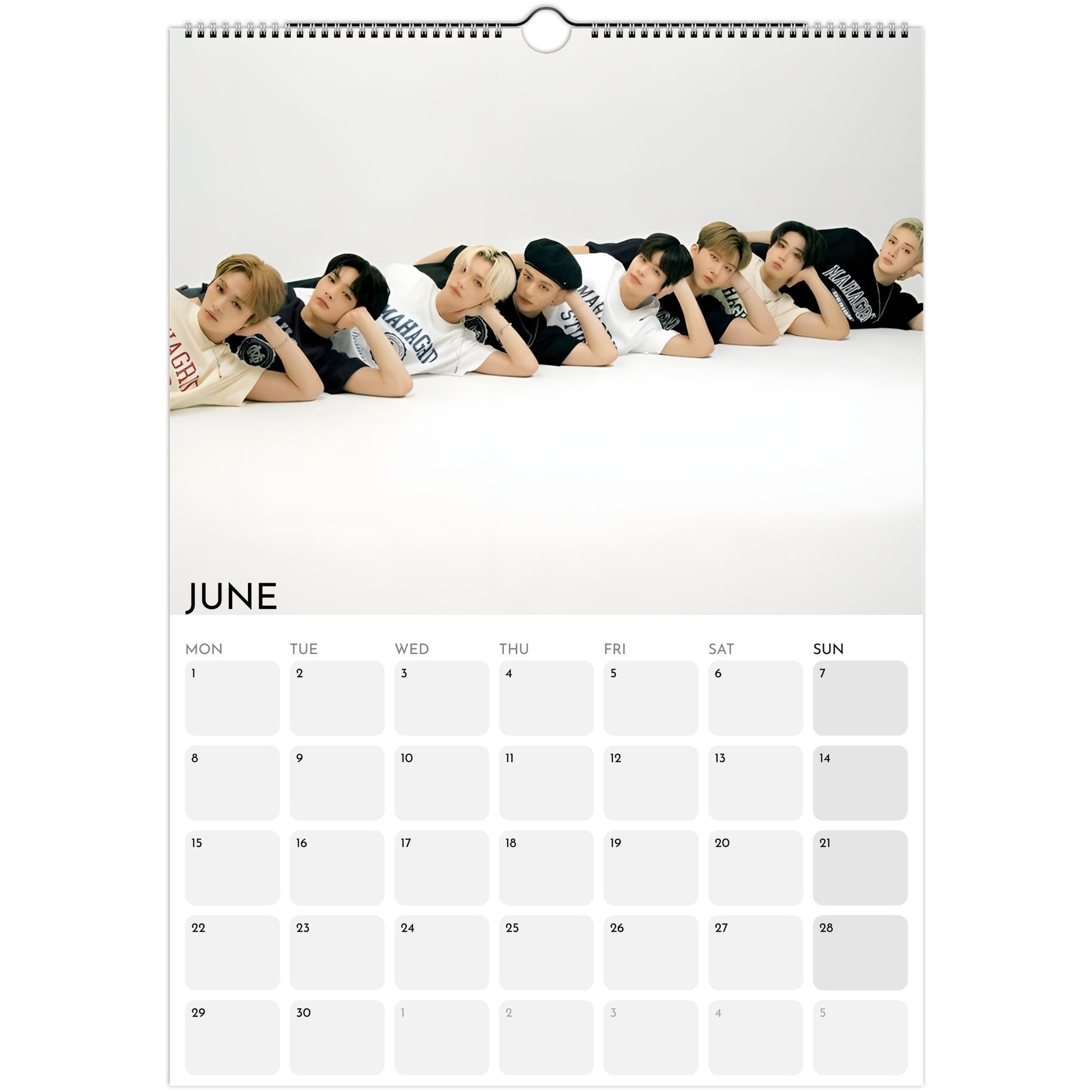 Stray Kids 2026 A3 wall calendar June