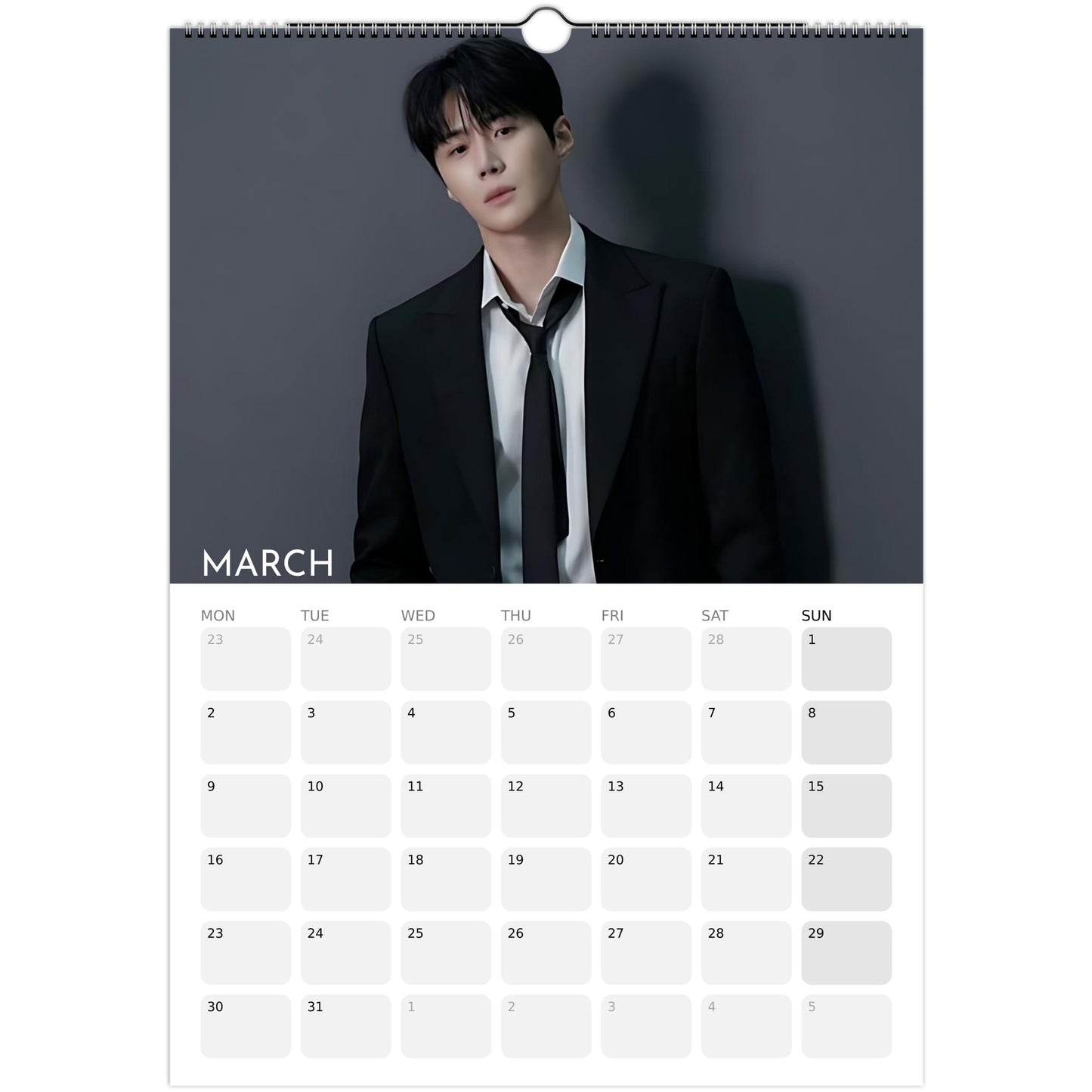 Kim Seon‑ho 2026 A3 wall calendar March