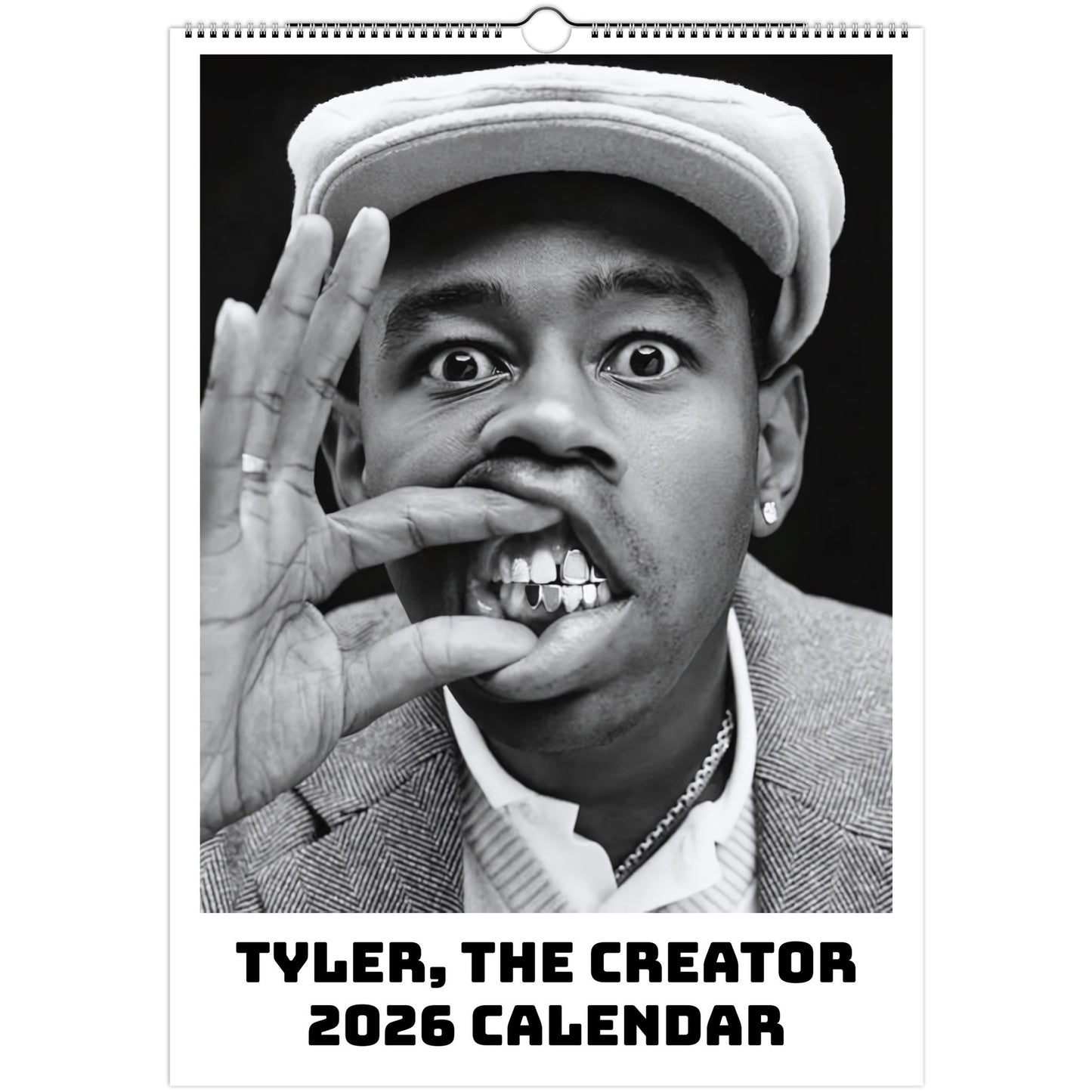 Tyler, The Creator 2026 A3 wall calendar front cover