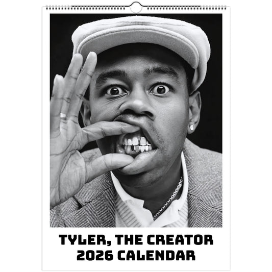 Tyler, The Creator 2026 A3 wall calendar front cover