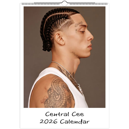 Central Cee Front Cover 2026 calendar page