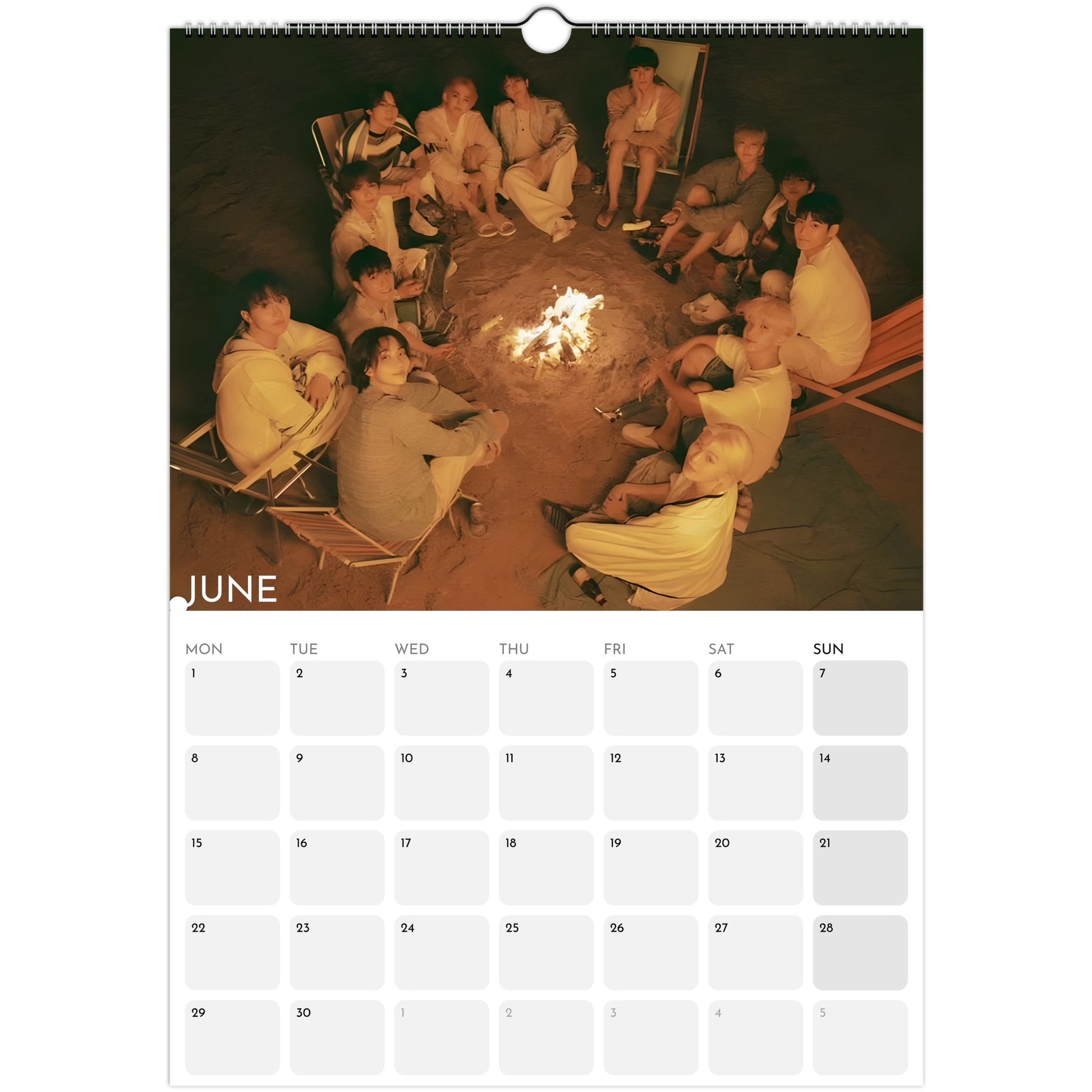 Seventeen 2026 A3 wall calendar June