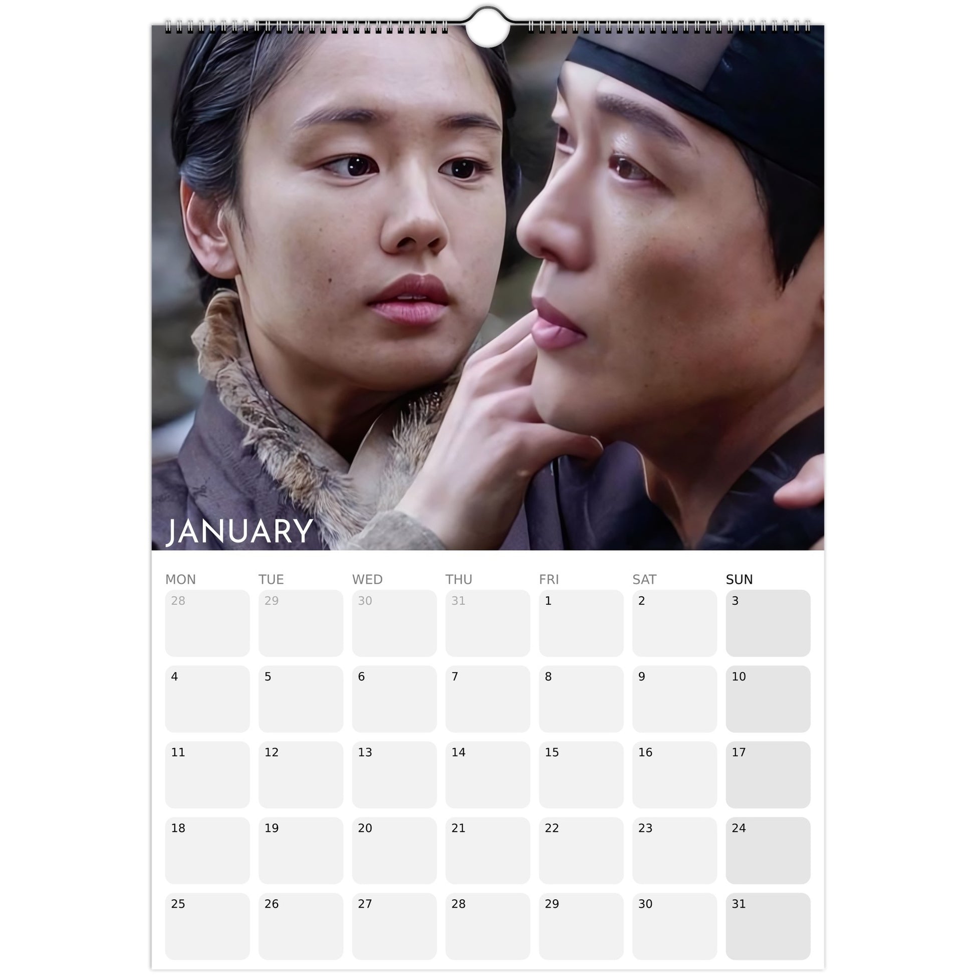 My Dearest 2026 A3 wall calendar January