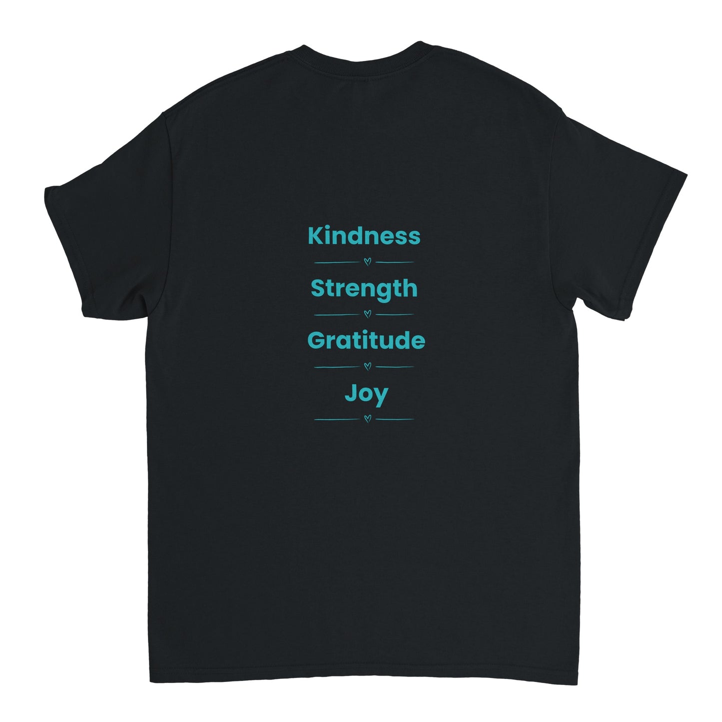 Motivational tee featuring Radiate Positivity message