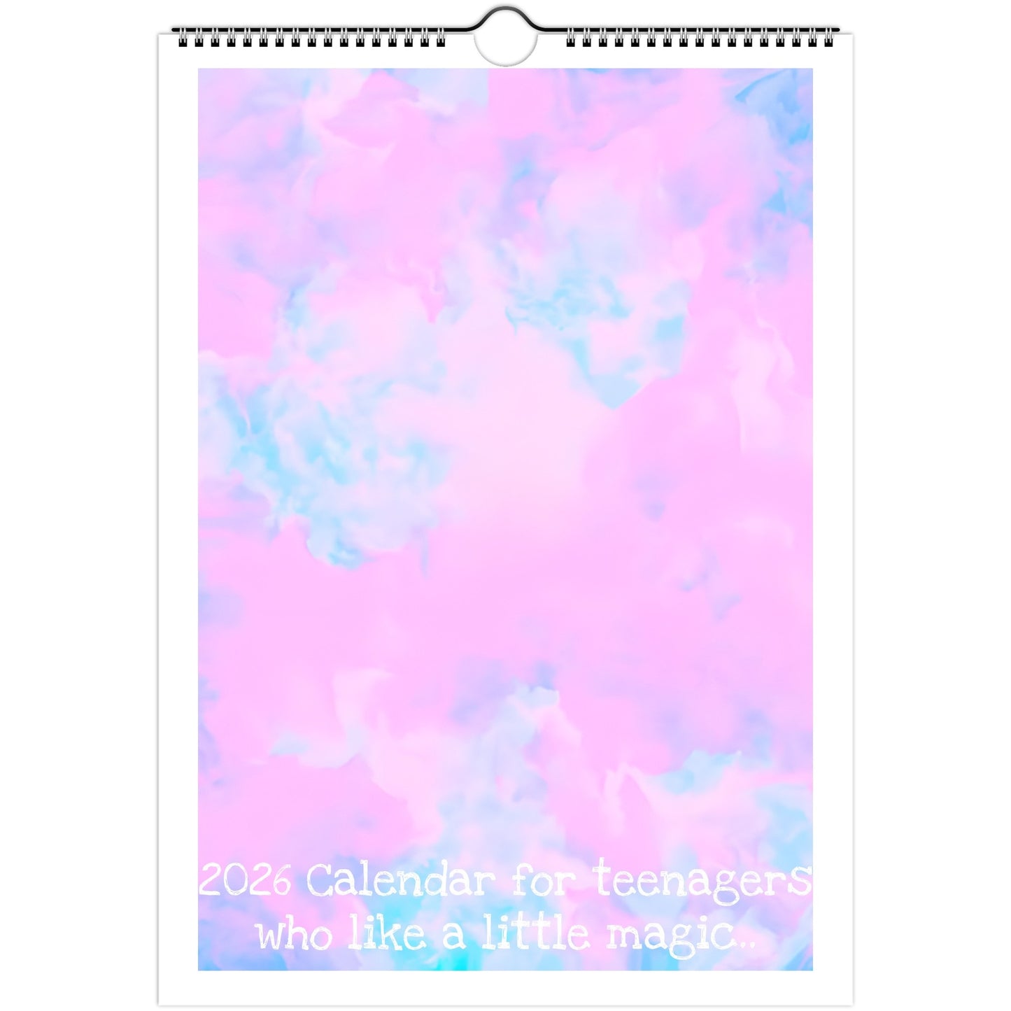 Teenager Positivity Front Cover 2026 calendar page