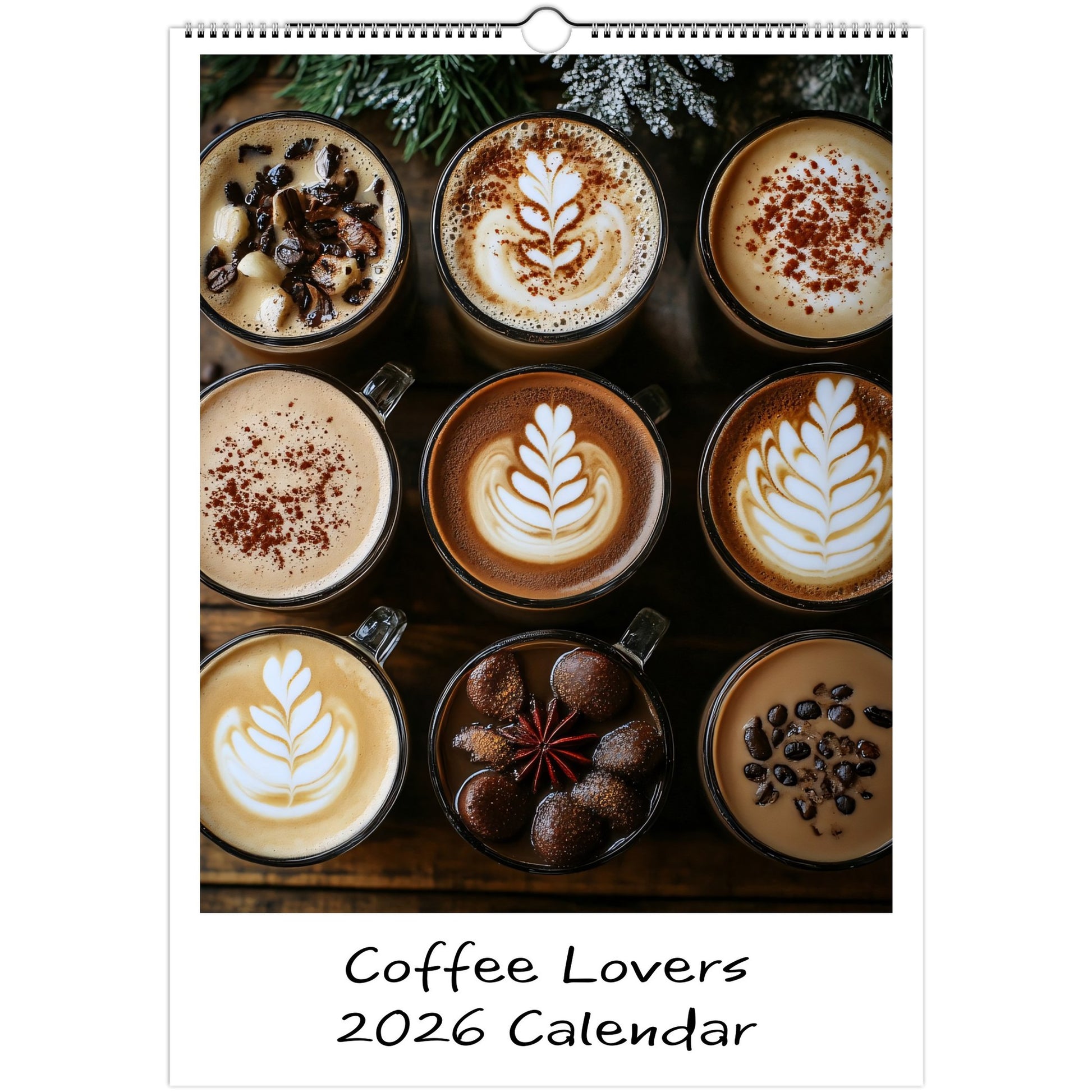 Coffee Lovers Front Cover 2026 calendar page