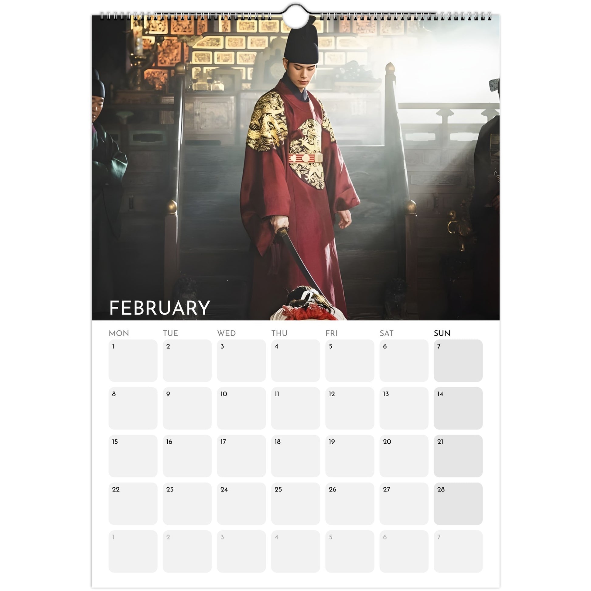 Bon Appétit Your Majesty 2026 A3 wall calendar February 