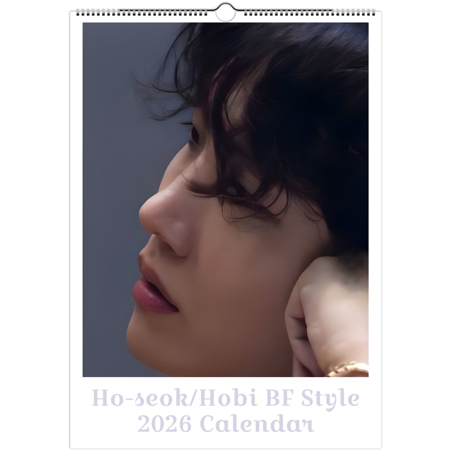 BTS J‑Hope Hobi 2026 A3 boyfriend style calendar front cover