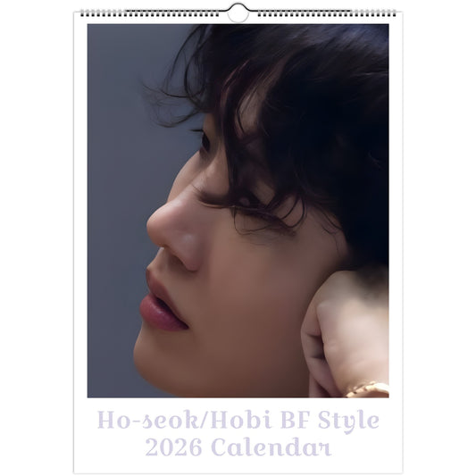 BTS J‑Hope Hobi 2026 A3 boyfriend style calendar front cover