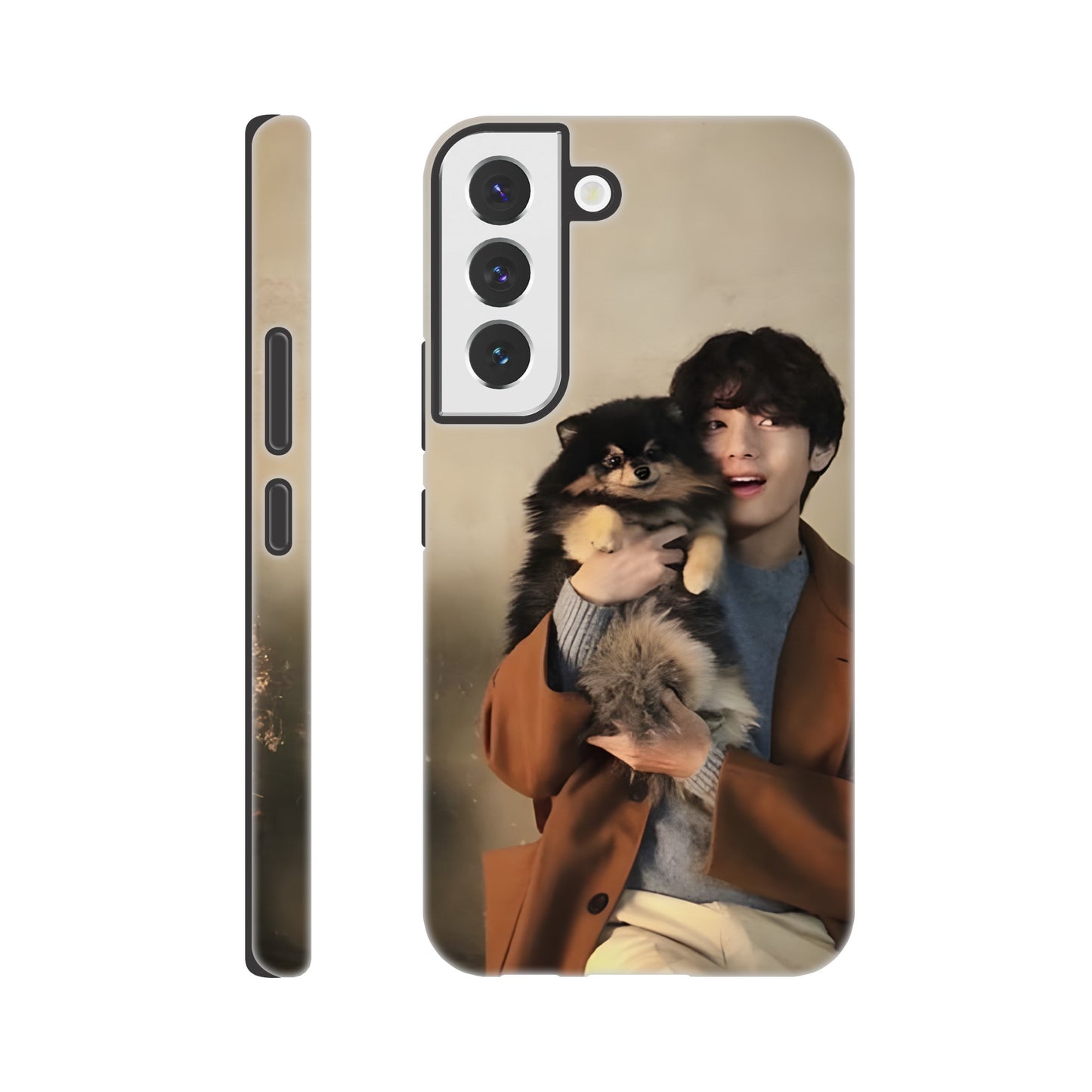 Taehyung and Yeontan Samsung tough case with reinforced dual‑layer build