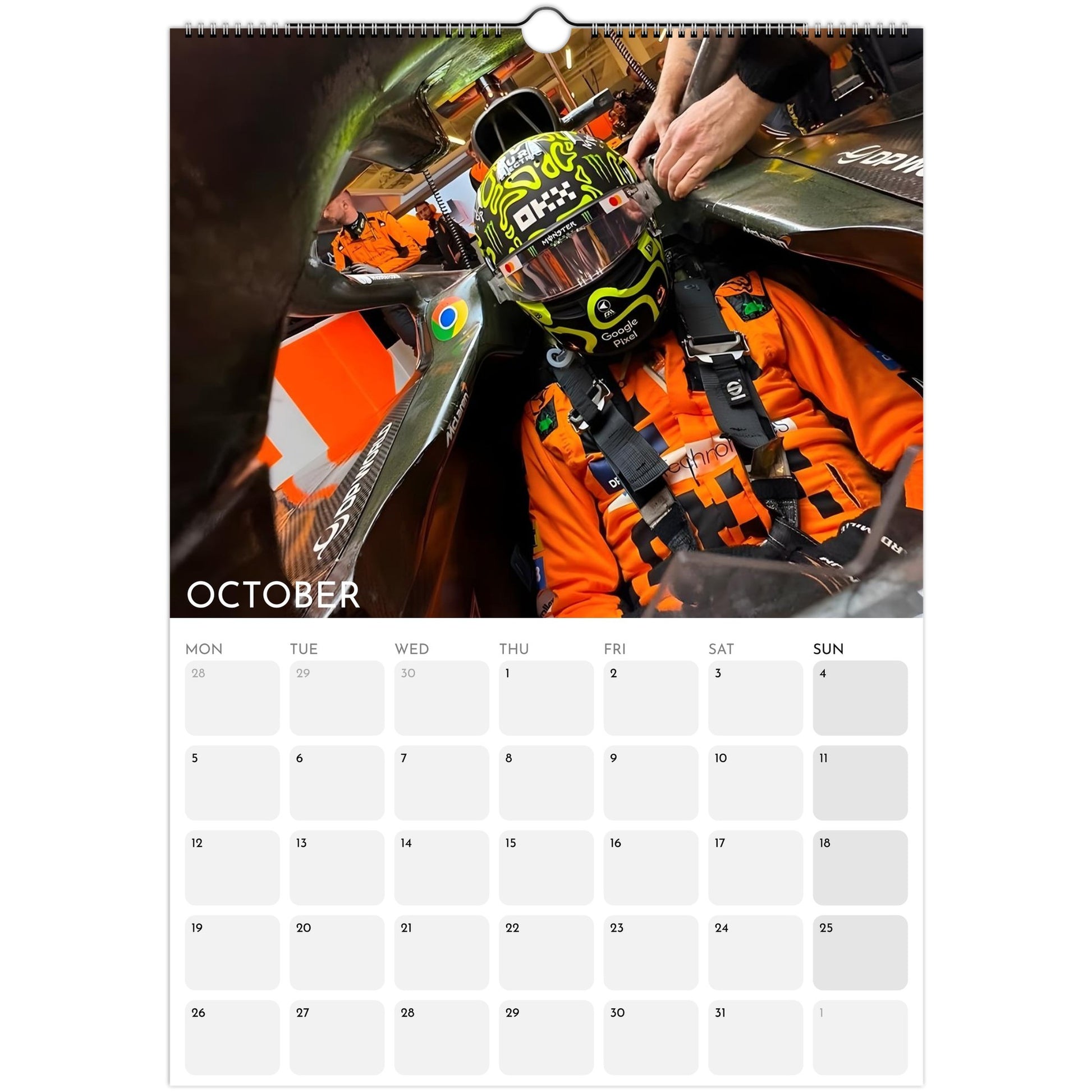 2026–2027 Lando Norris F1 calendar