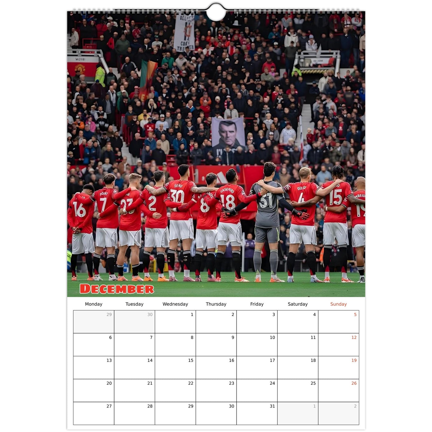 Manchester United December page 