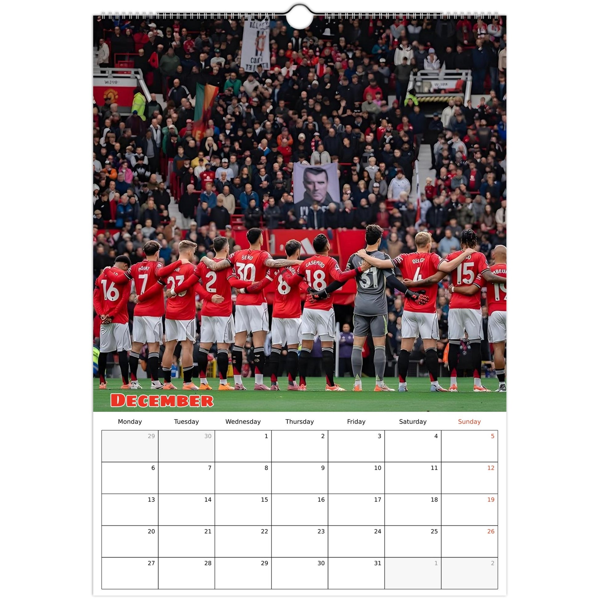 Manchester United December page 
