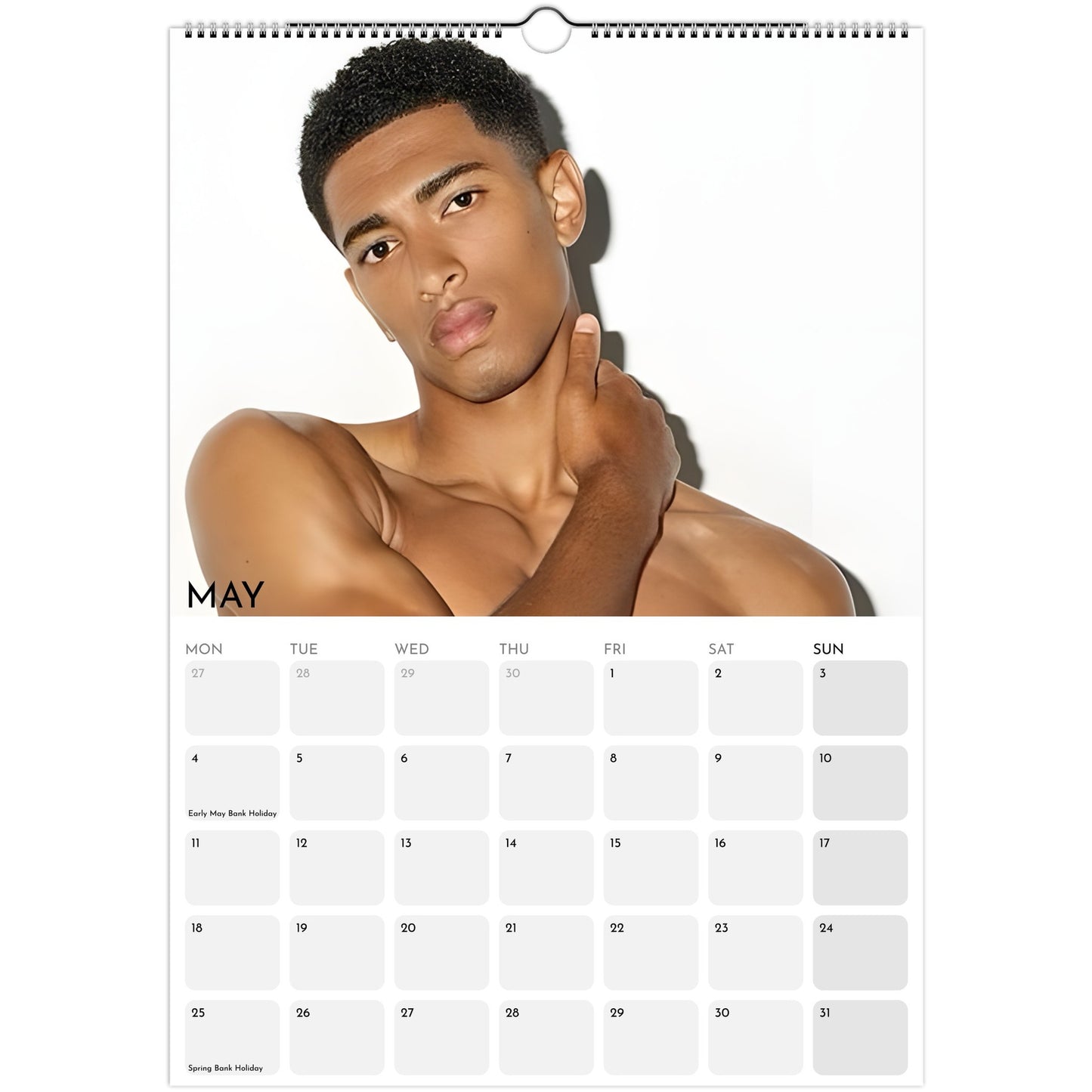 Jude Bellingham 2026 A3 wall calendar May
