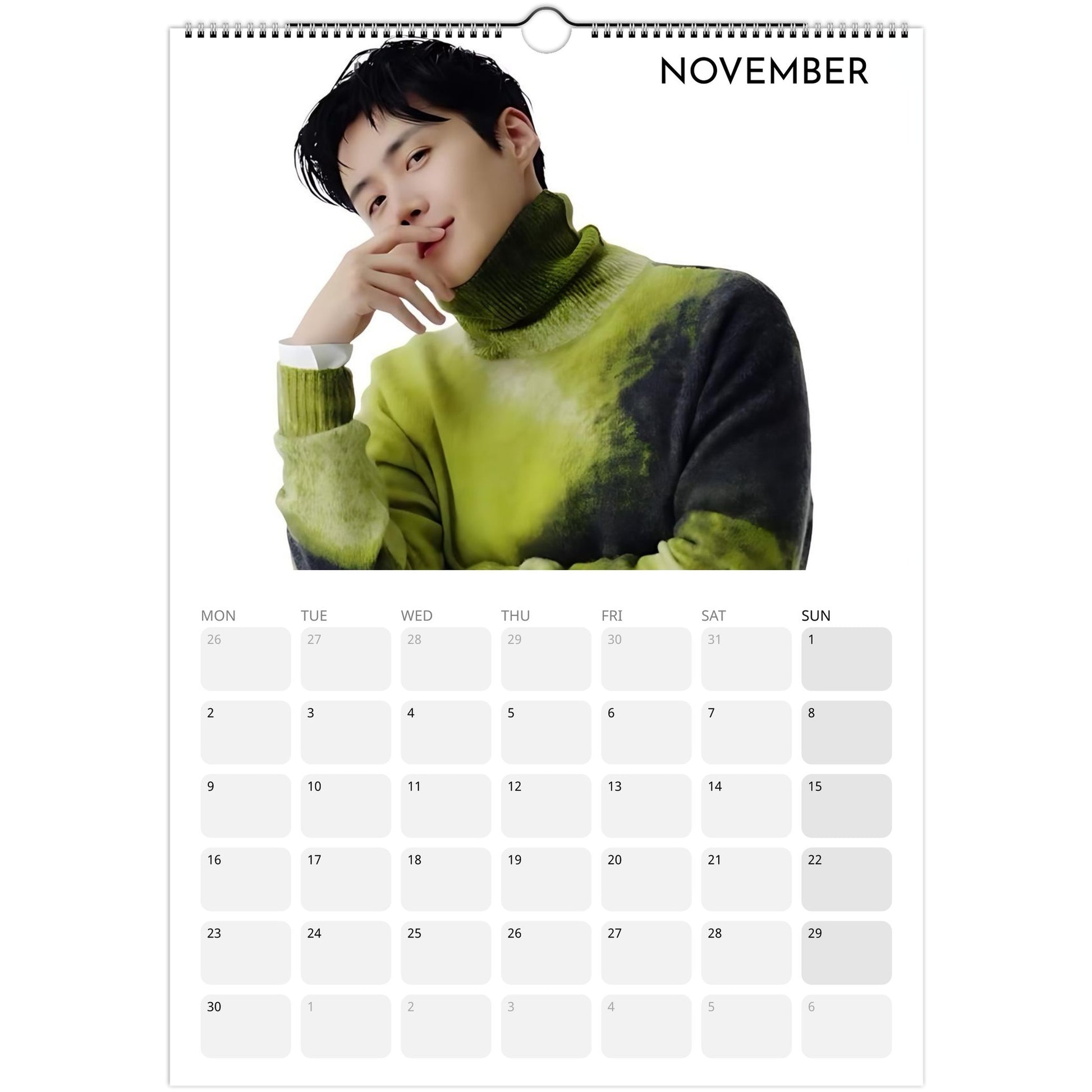 Kim Seon‑ho 2026 A3 wall calendar November