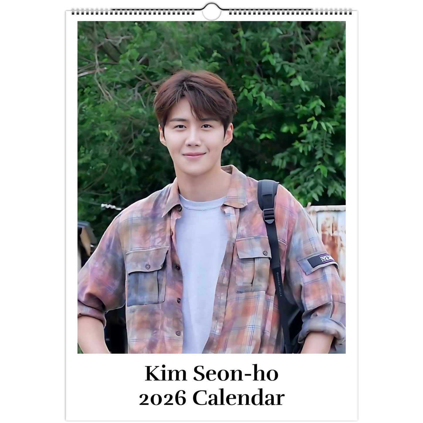 Kim Seon‑ho 2026 A3 wall calendar front cover