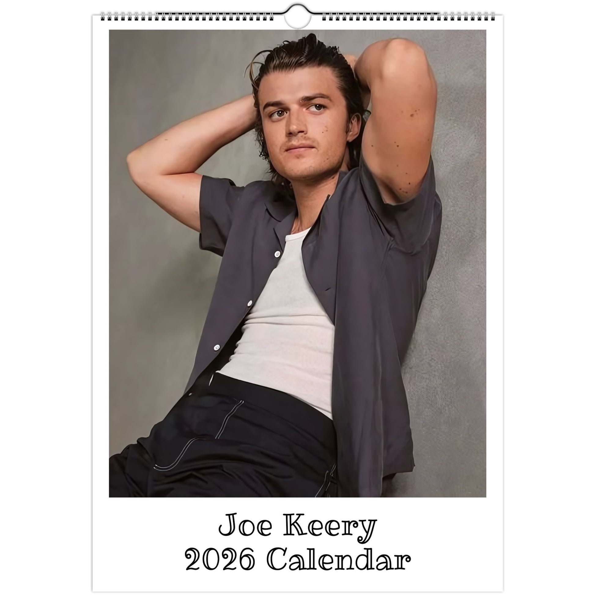 Joe Keery Front Cover 2026 calendar page