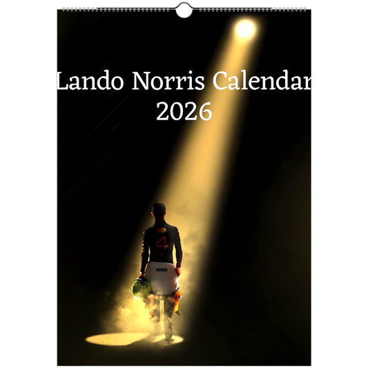Lando Norris 2026 A3 wall calendar