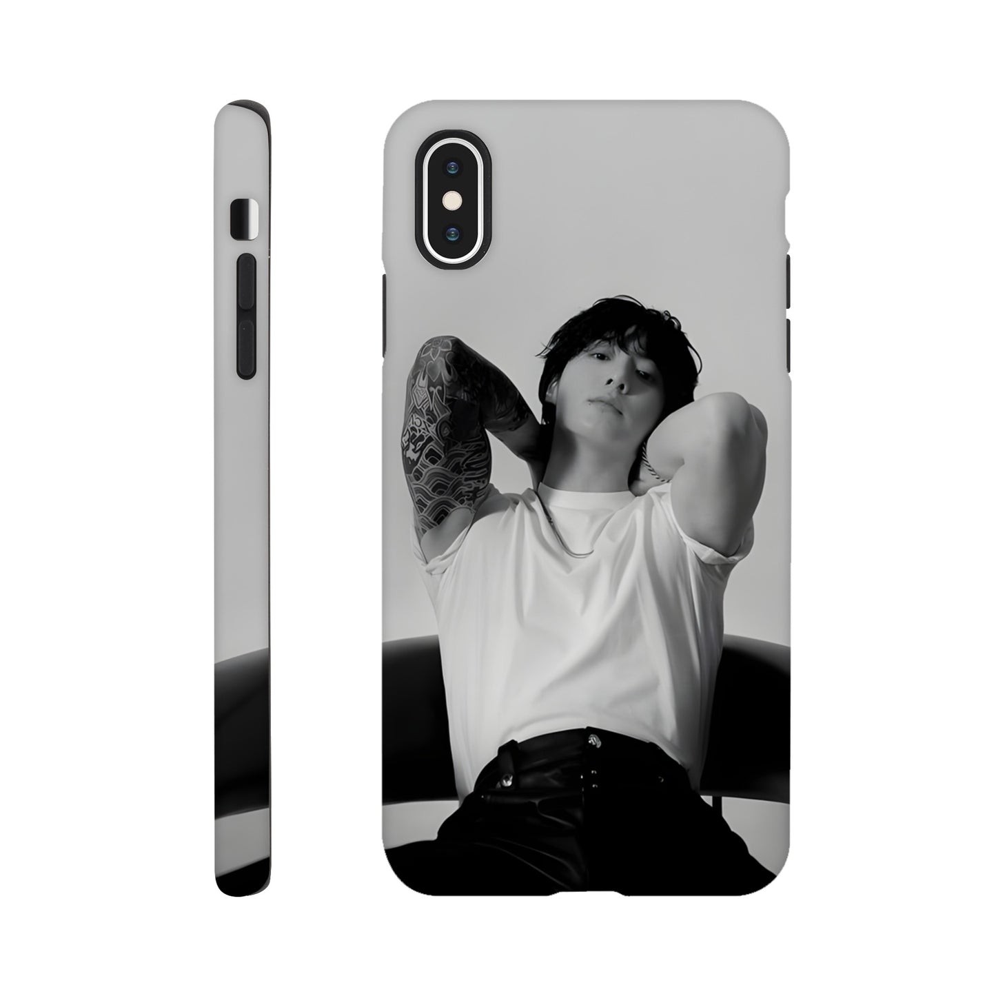 Dual‑layer Jungkook iPhone cover with sleek design
