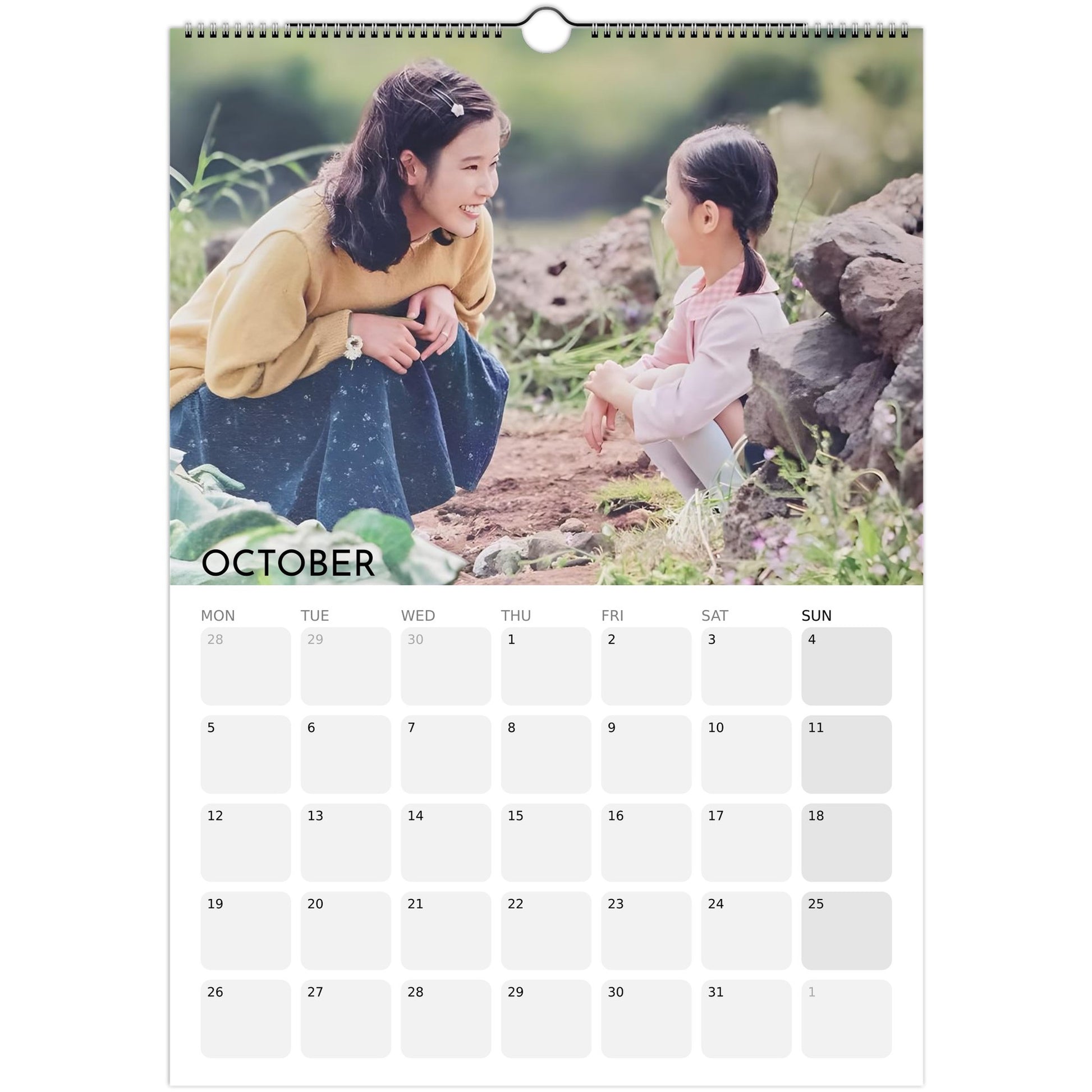 When Life Gives You Tangerines 2026 A3 wall calendar October
