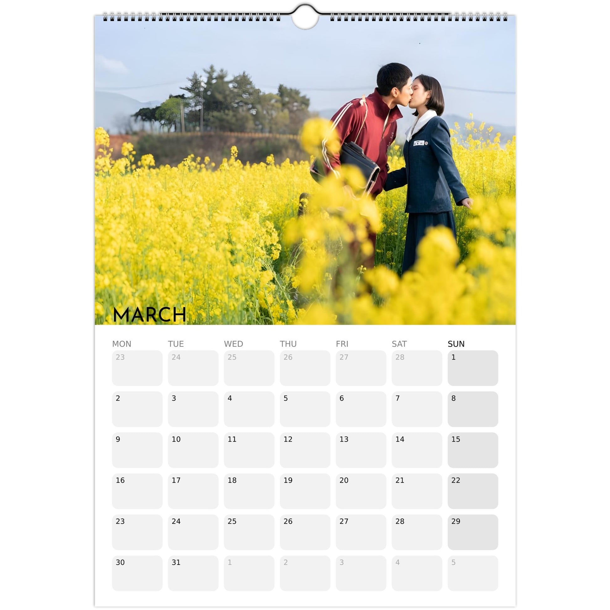 When Life Gives You Tangerines 2026 A3 wall calendar March