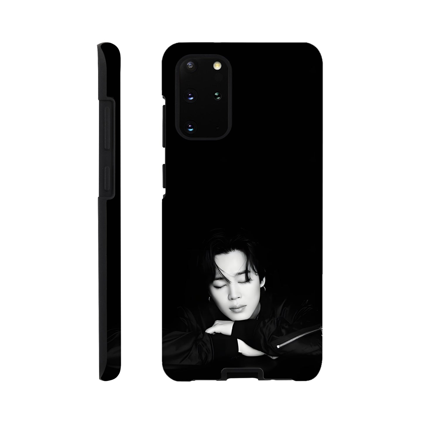 Samsung case featuring Jimin with dual‑layer defence