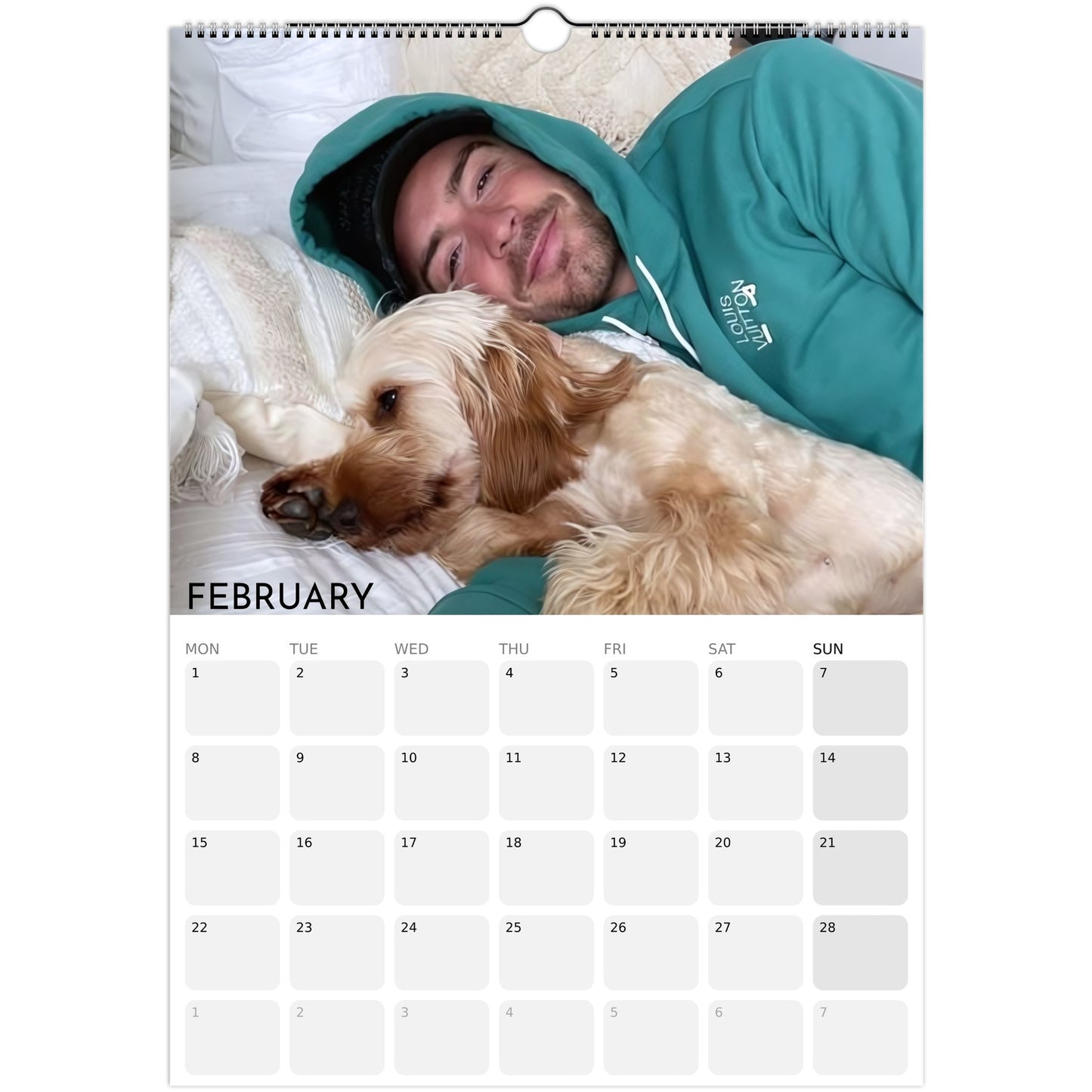 Jack Grealish 2026 A3 wall calendar February