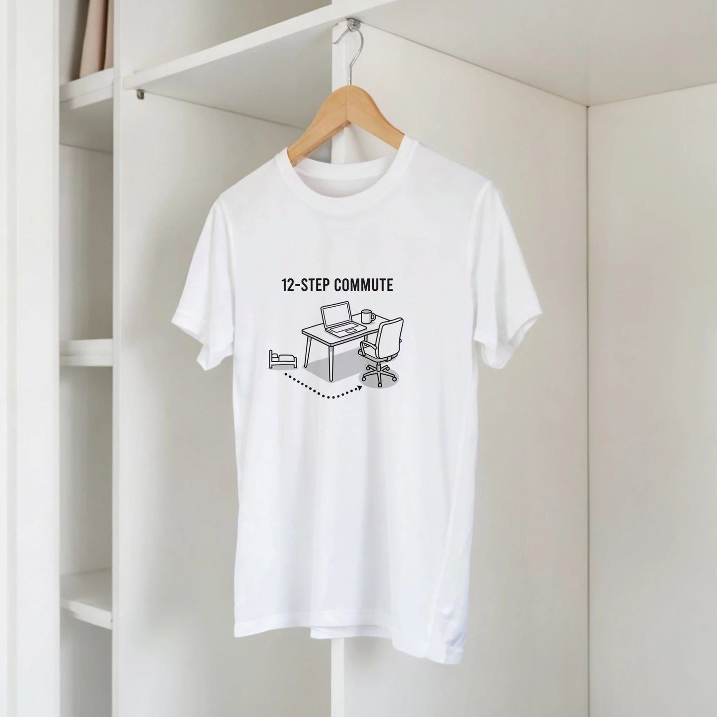 Freelancer home office line art shirt